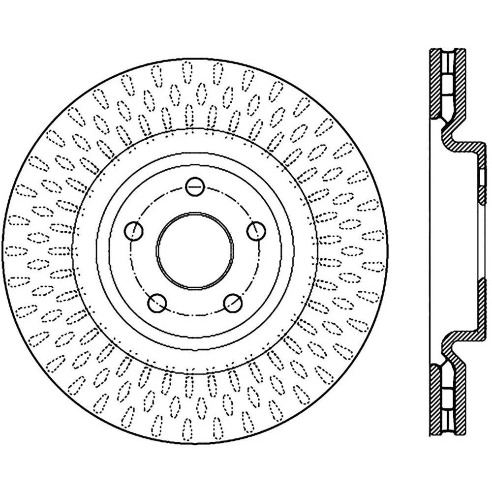 StopTech 12-13 Jeep SRT8 Front Right Slotted Sport Brake Rotor