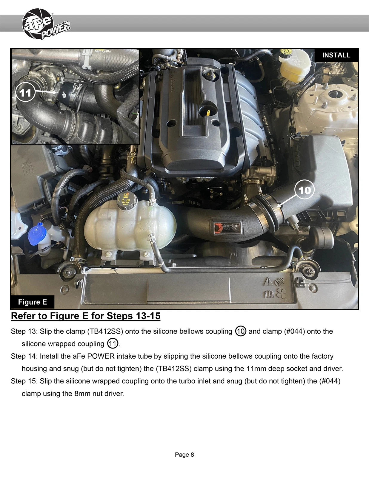 aFe Super Stock Induction System Pro 5R Media 15-20 Ford Mustang L4-2.3L (t)