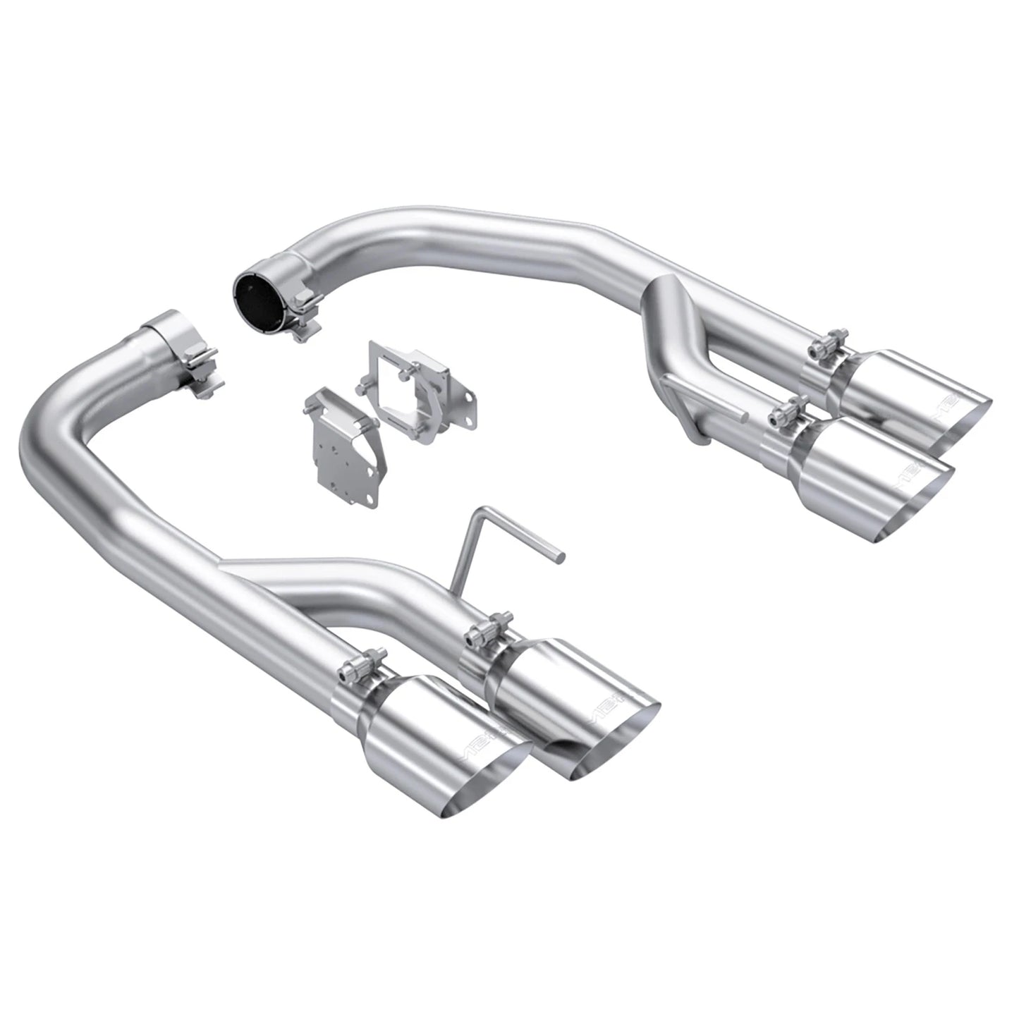 MBRP 2024+ Mustang GT 5.0L Aluminized Steel 2.5in Axle-Back Exhaust w/ Dual-Rear Quad Exhaust Tips