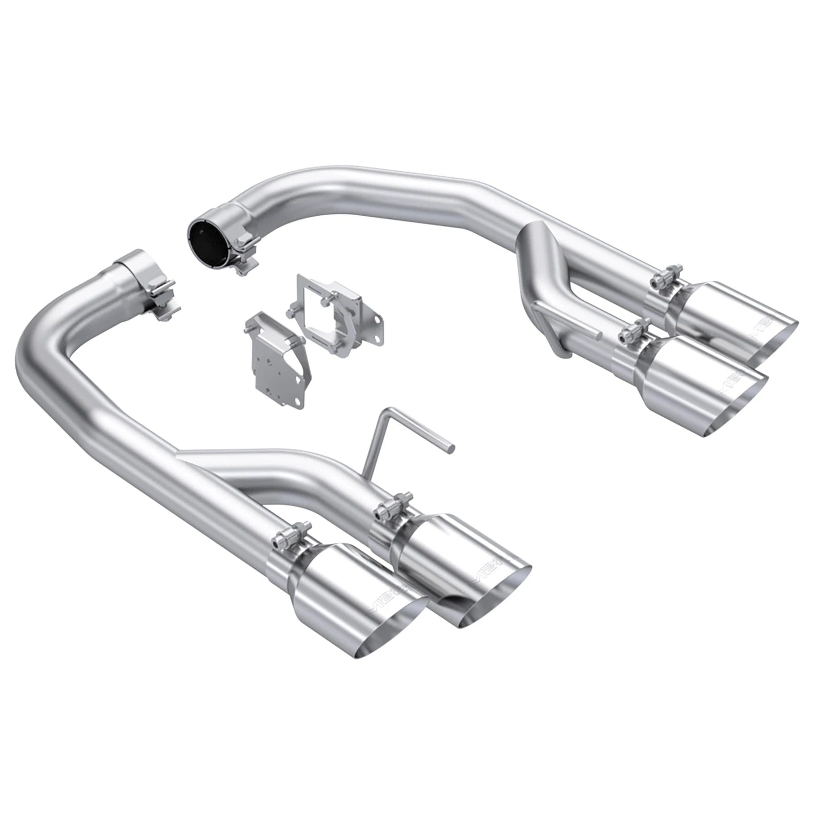 MBRP 2024+ Mustang GT 5.0L Aluminized Steel 2.5in Axle-Back Exhaust w/ Dual-Rear Quad Exhaust Tips