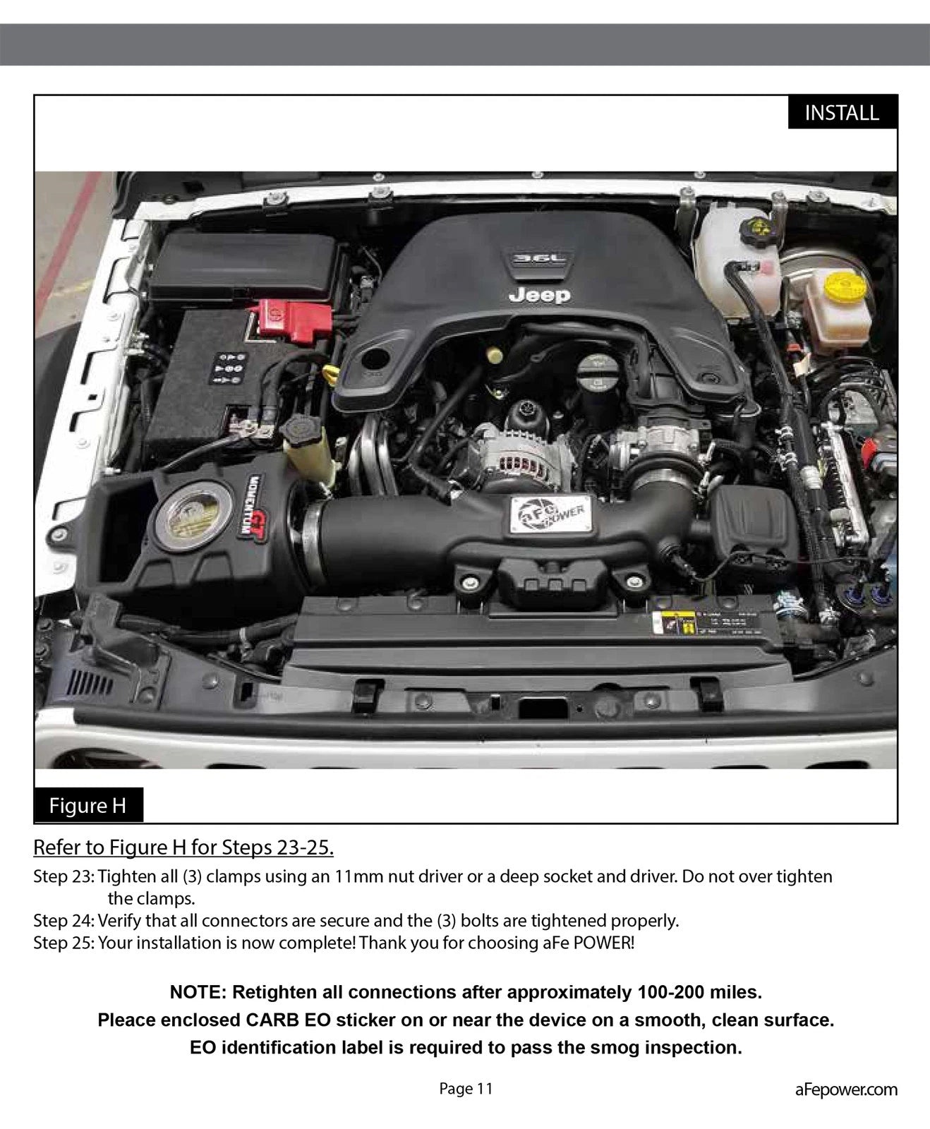 aFe Momentum GT Pro-GUARD 7 Cold Air Intake System 2018+ Jeep Wrangler (JL) V6 3.6L
