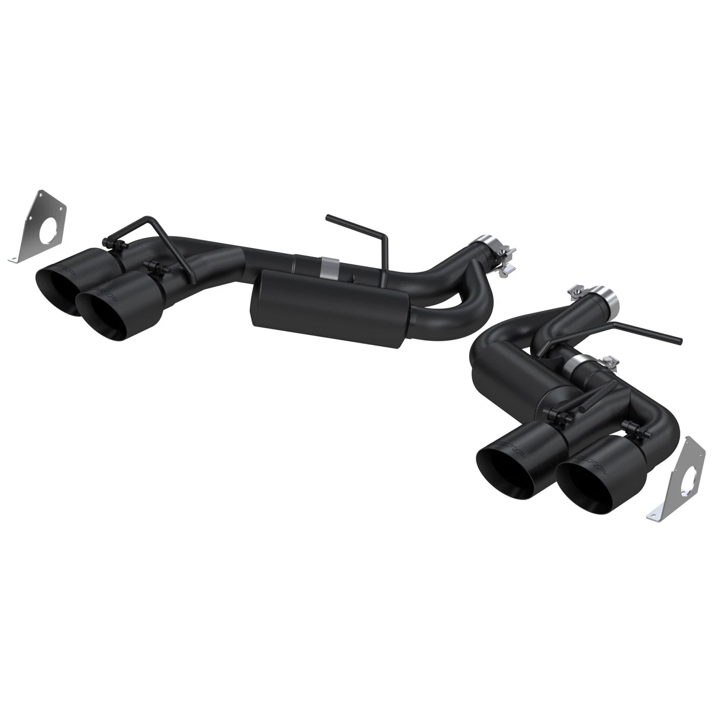 MBRP 16-19 Chevrolet Camaro V6 2.5in BLK NPP Dual Axle Back Exhaust w/ 4in Quad Dual Wall Tips