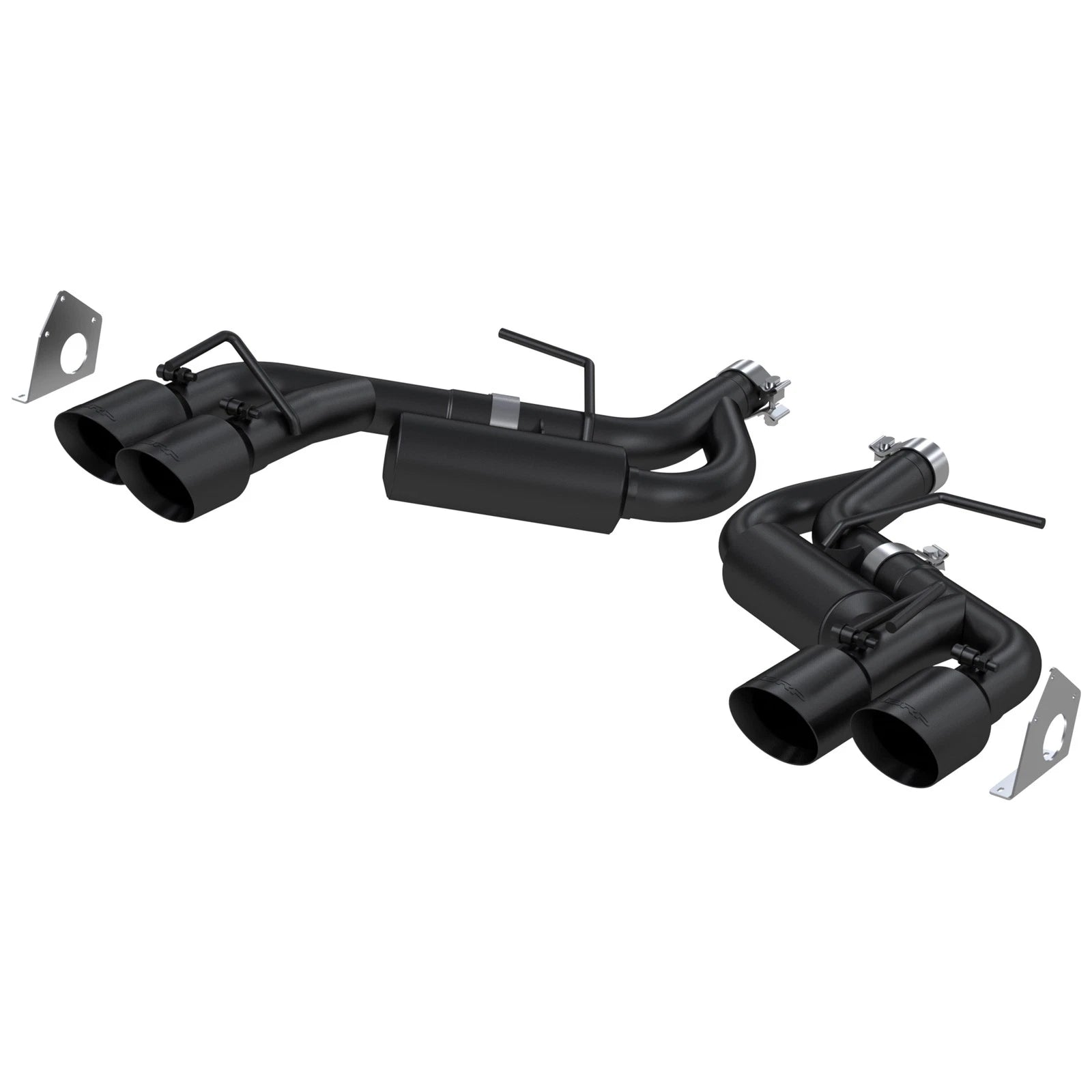 MBRP 16-19 Chevrolet Camaro V6 2.5in BLK NPP Dual Axle Back Exhaust w/ 4in Quad Dual Wall Tips