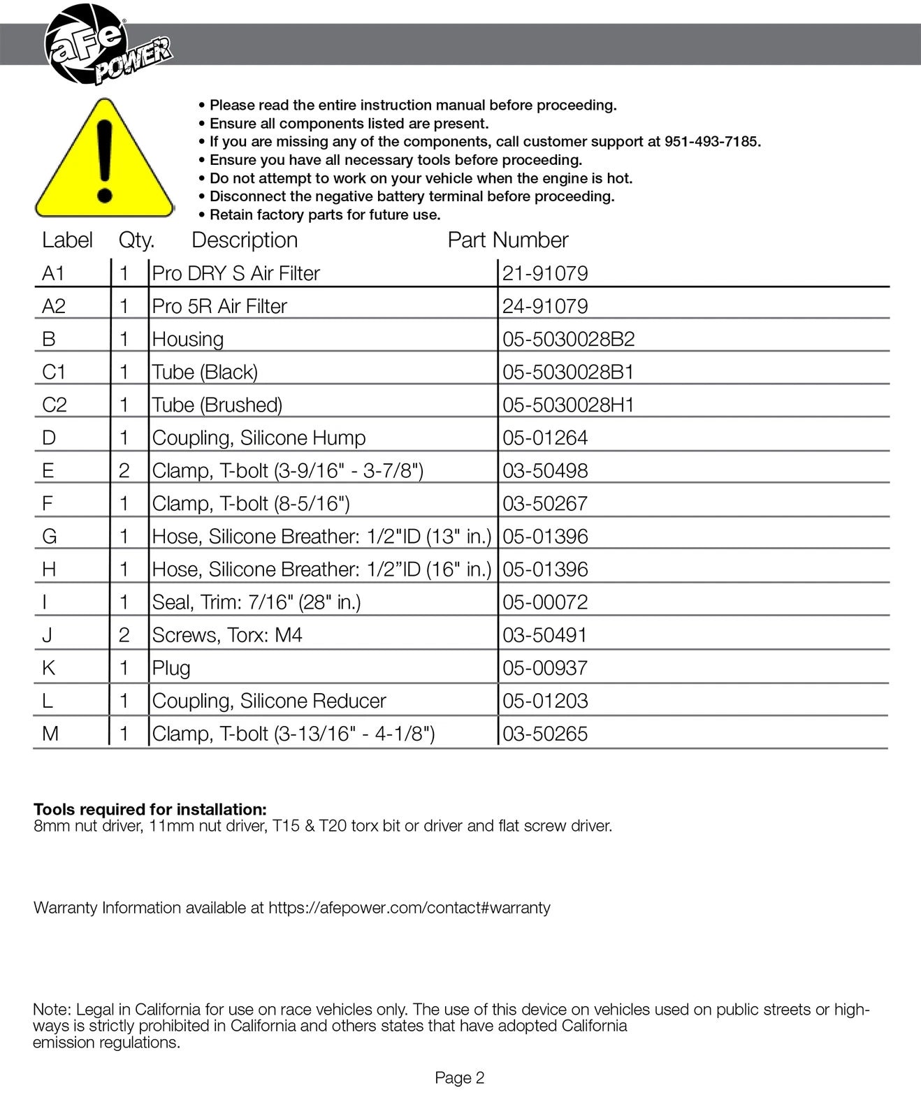aFe POWER Momentum XP Pro 5R Intake System 14-18 GM Trucks/SUVs V8-5.3L