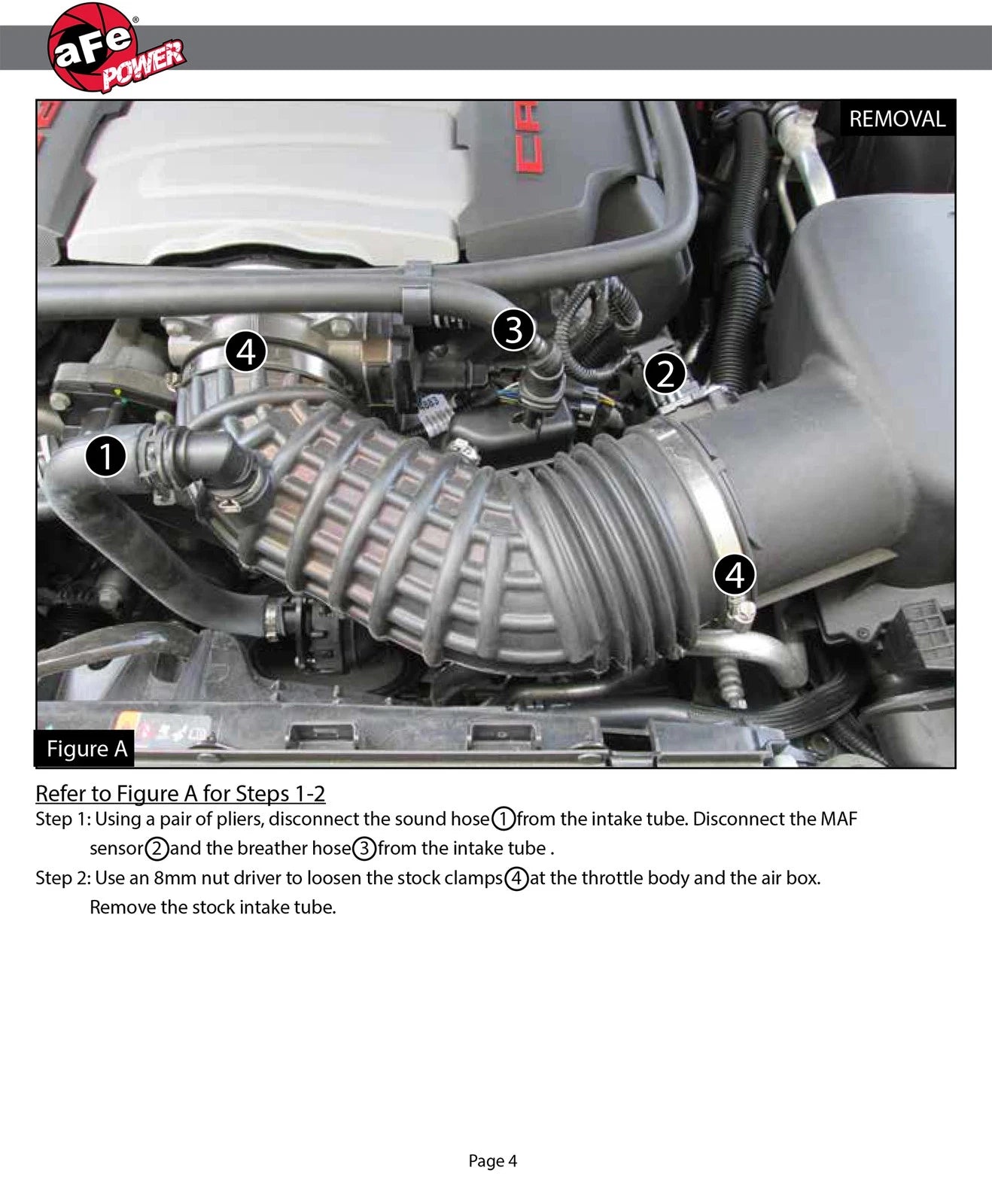 aFe Momentum GT Pro DRY S Stage-2 Intake System 2016 Chevrolet Camaro SS V8-6.2L
