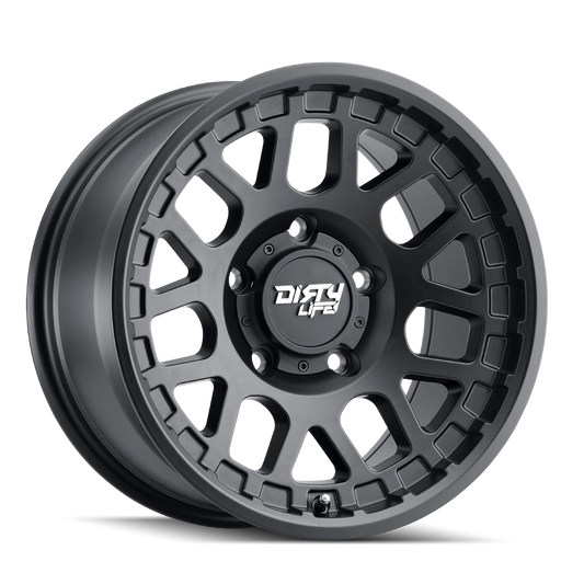Dirty Life 9306 Mesa 17x9 / 5x127 BP / -12mm Offset / 78.1mm Hub Matte Black Wheel