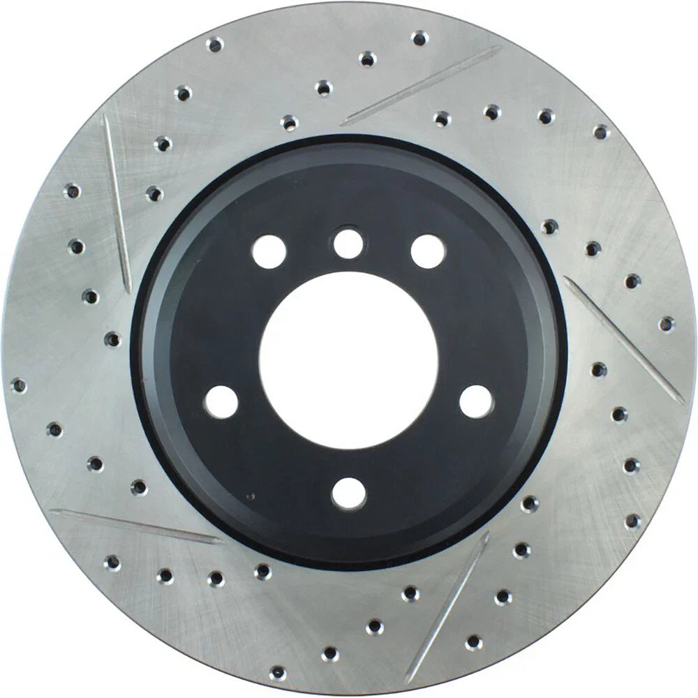 StopTech 07-09 BMW 335 (E90/E92/E93) Slotted & Drilled Right Front Rotor