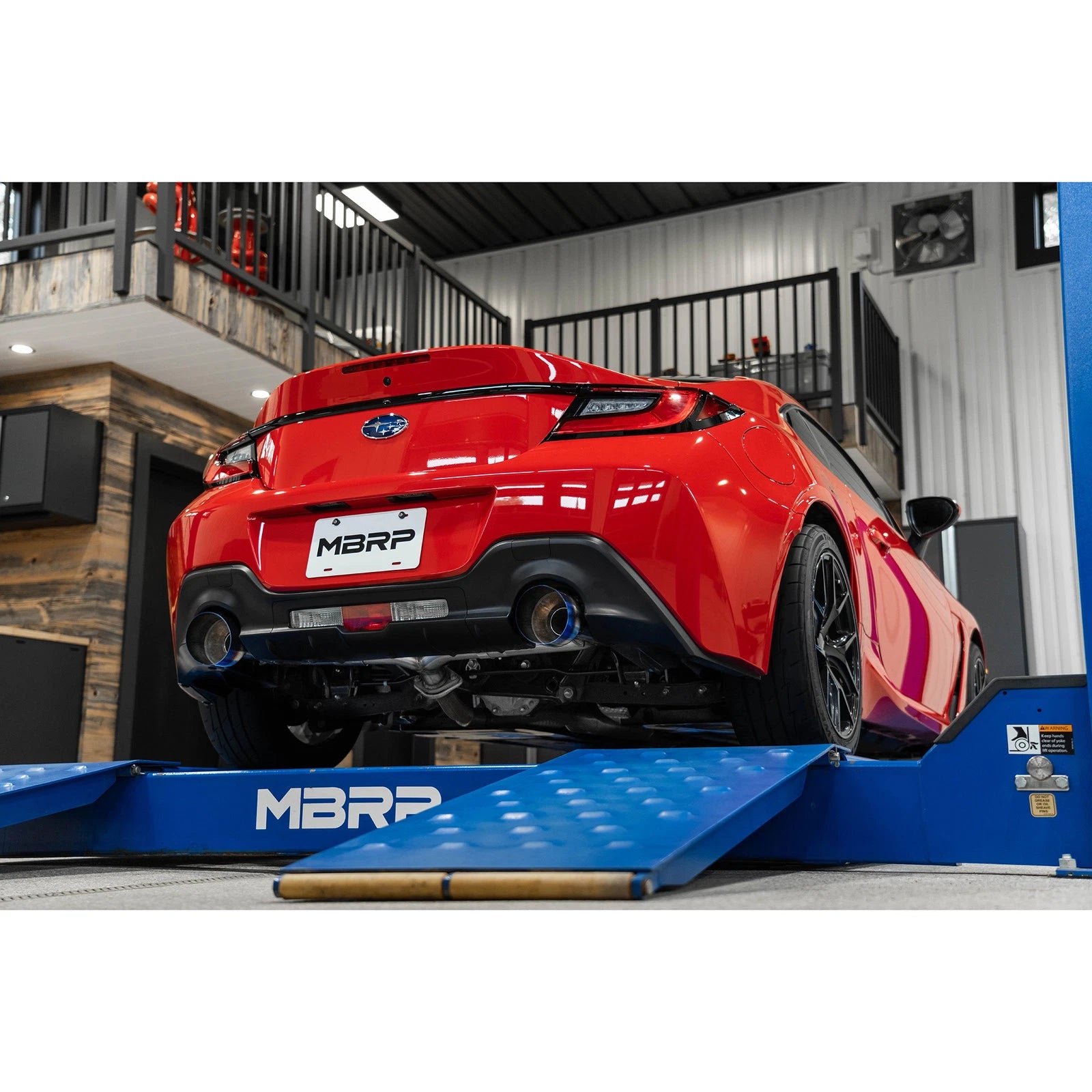 MBRP 2022 Subaru BRZ 2.4L/Toyota GR86 2.4L 2.5in Dual Split Rear Exit w/5in OD Burnt End Tips - T304
