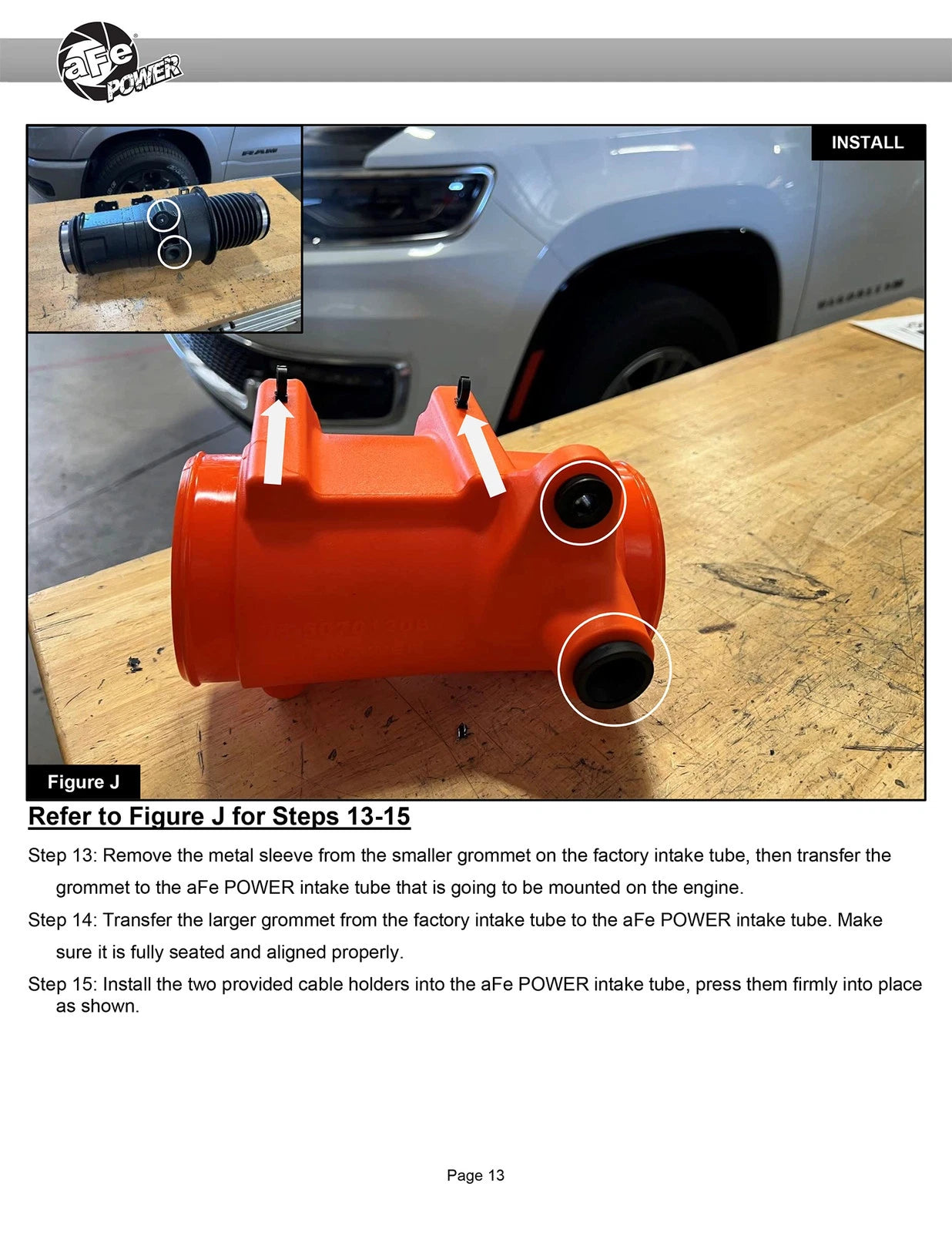 aFe 2025 RAM 1500 L6-3.0L (tt) Momentum GT Orange Edition Air Intake w/ Blk Pro 5R Filter (MOQ 12)