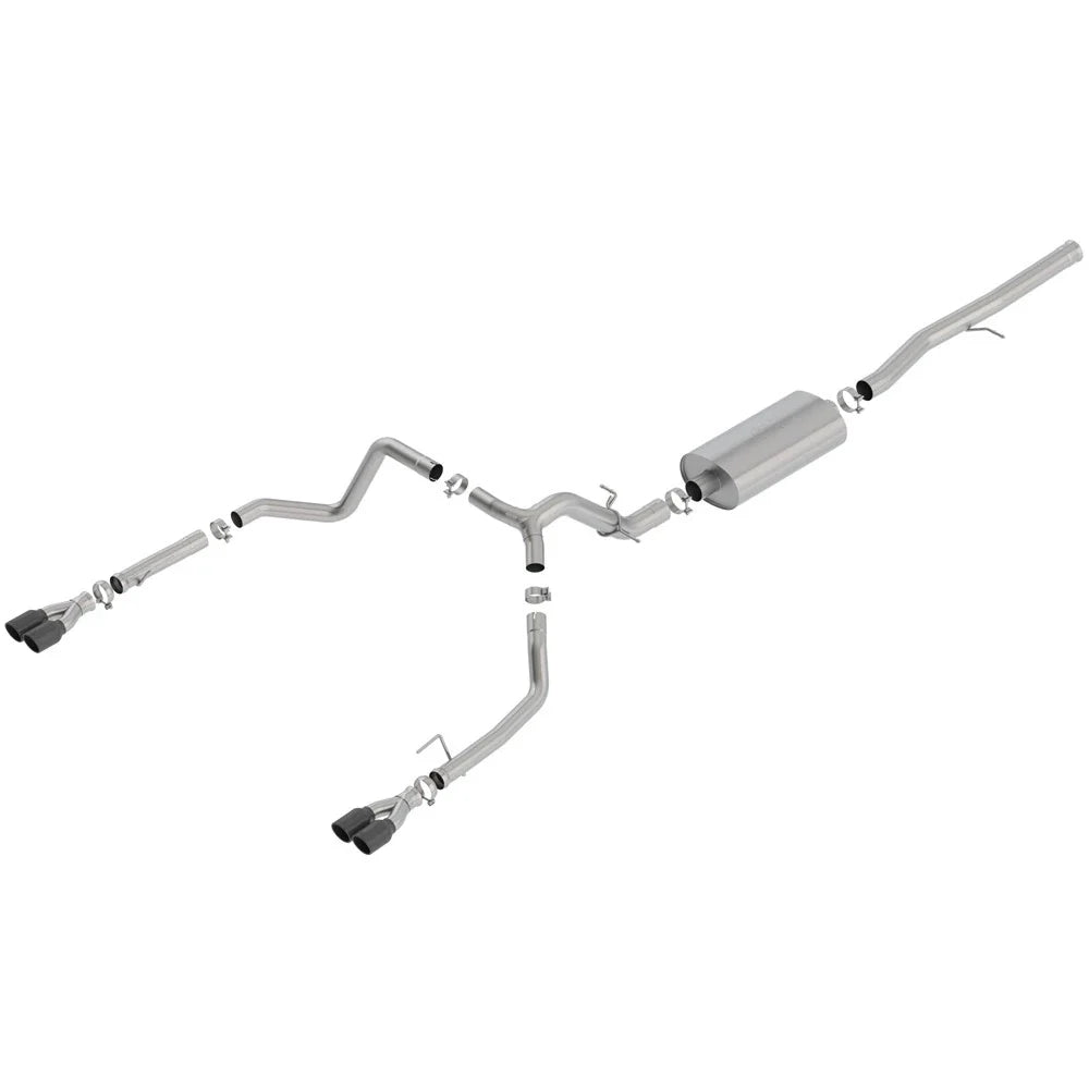 Borla 19 Chevrolet Silverado/GMC Sierra 1500 6.2L SS Touring Catback Exhaust - Black Chrome Tips