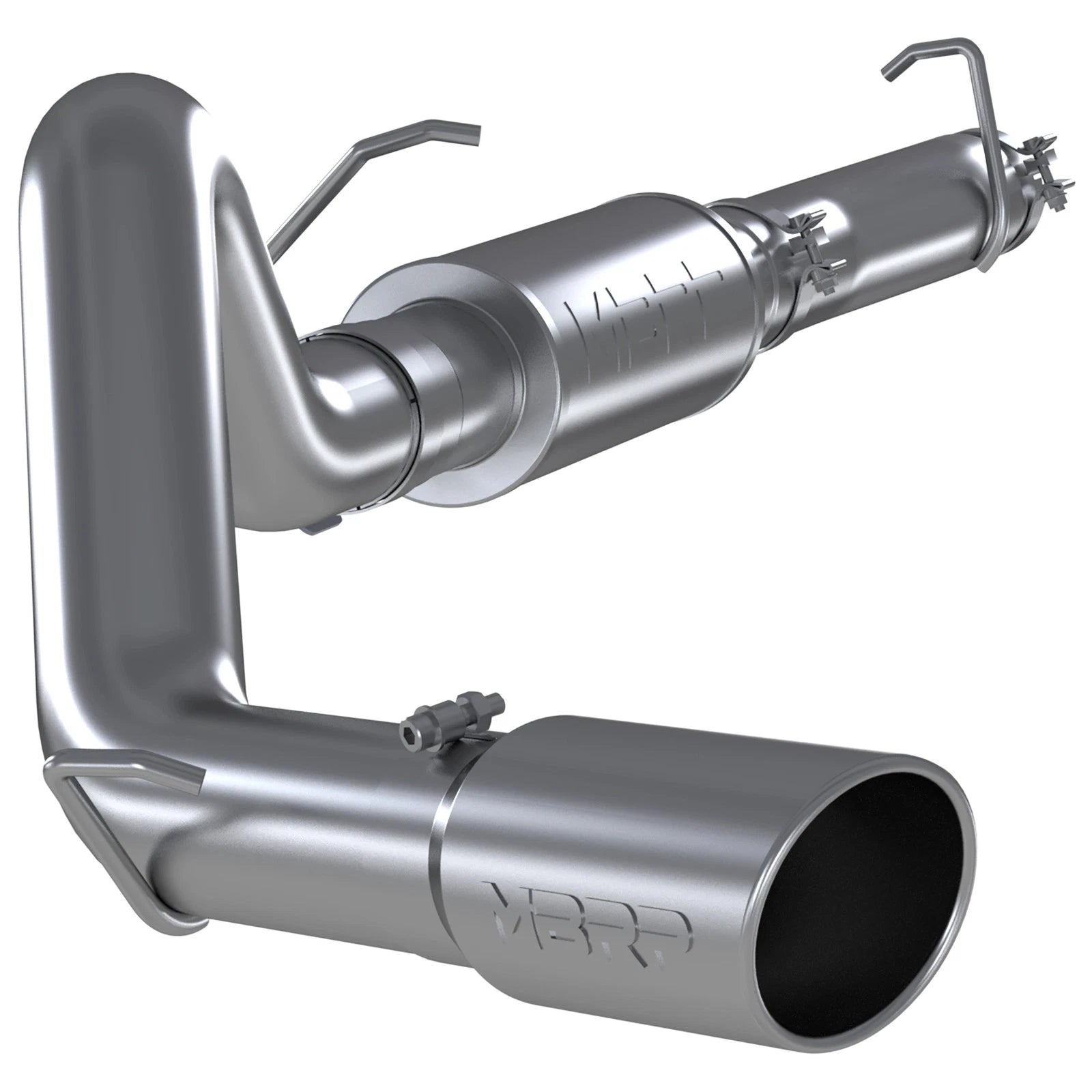MBRP 04-07 Ford 6.0L E-250/350 Van 4in Cat Back Single Side Exit Alum Exhaust
