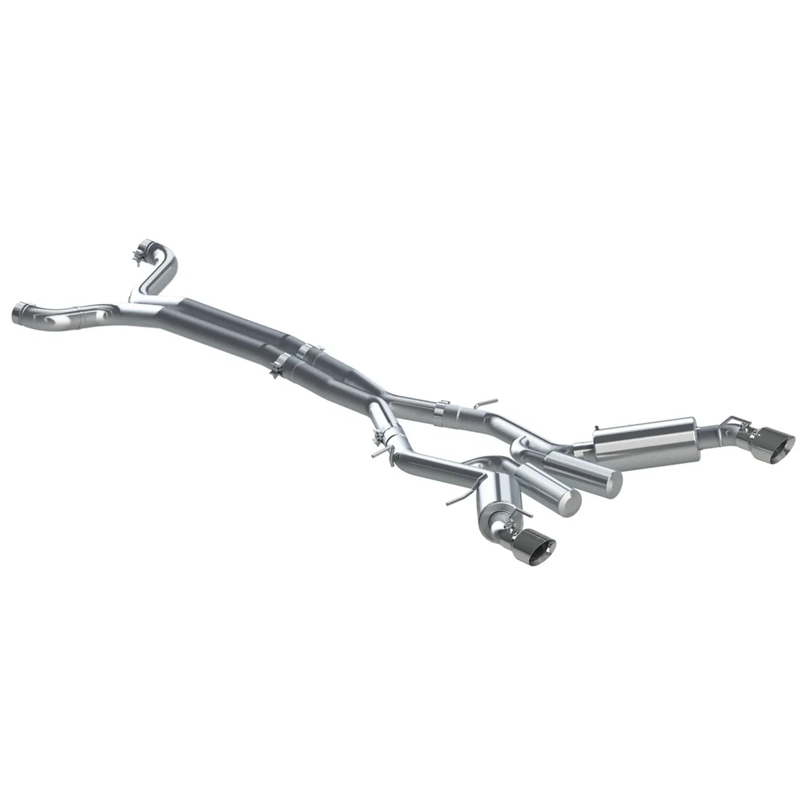 MBRP 16-19 Chevrolet Camaro SS 6 Speed 3in Dual Cat Back w/ 4.5in OD Tips - 409 (Non NPP Models)