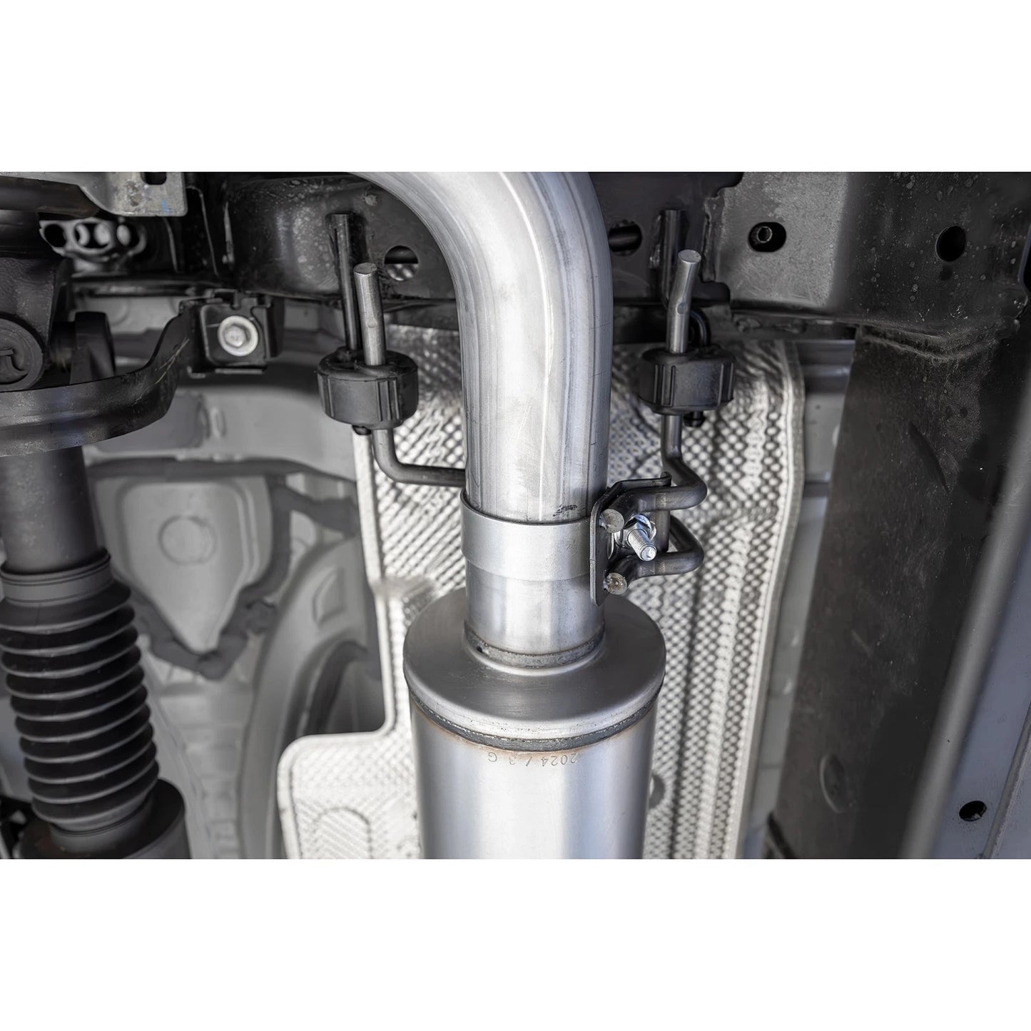 MBRP 2024 Toyota Tacoma T304 Stainless Steel 3in Cat-Back Single Side Exit with Carbon Fiber Tip