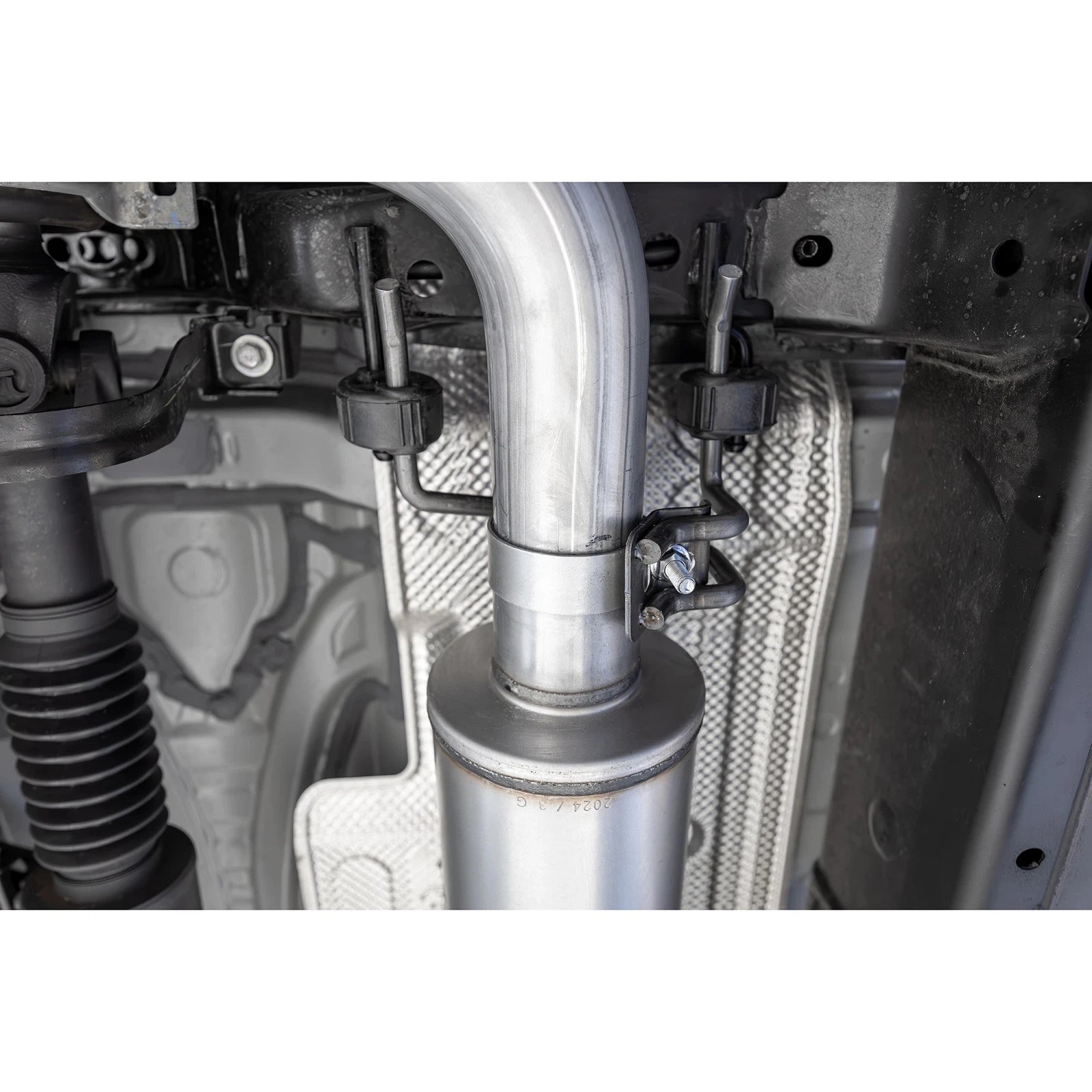 MBRP 2024 Toyota Tacoma T304 Stainless Steel 3in Cat-Back Single Side Exit with Carbon Fiber Tip