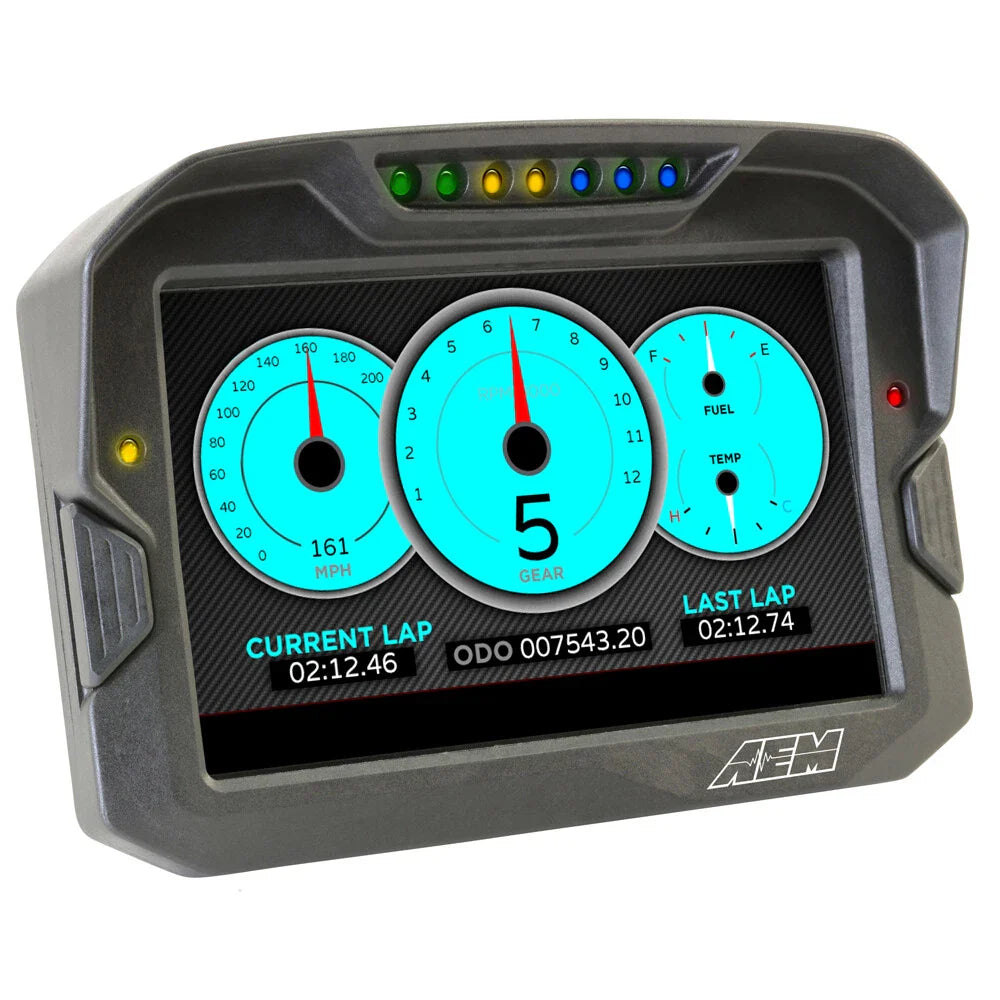 AEM CD-7 Logging GPS Enabled Race Dash Carbon Fiber Digital Display w/o VDM (CAN Input Only)