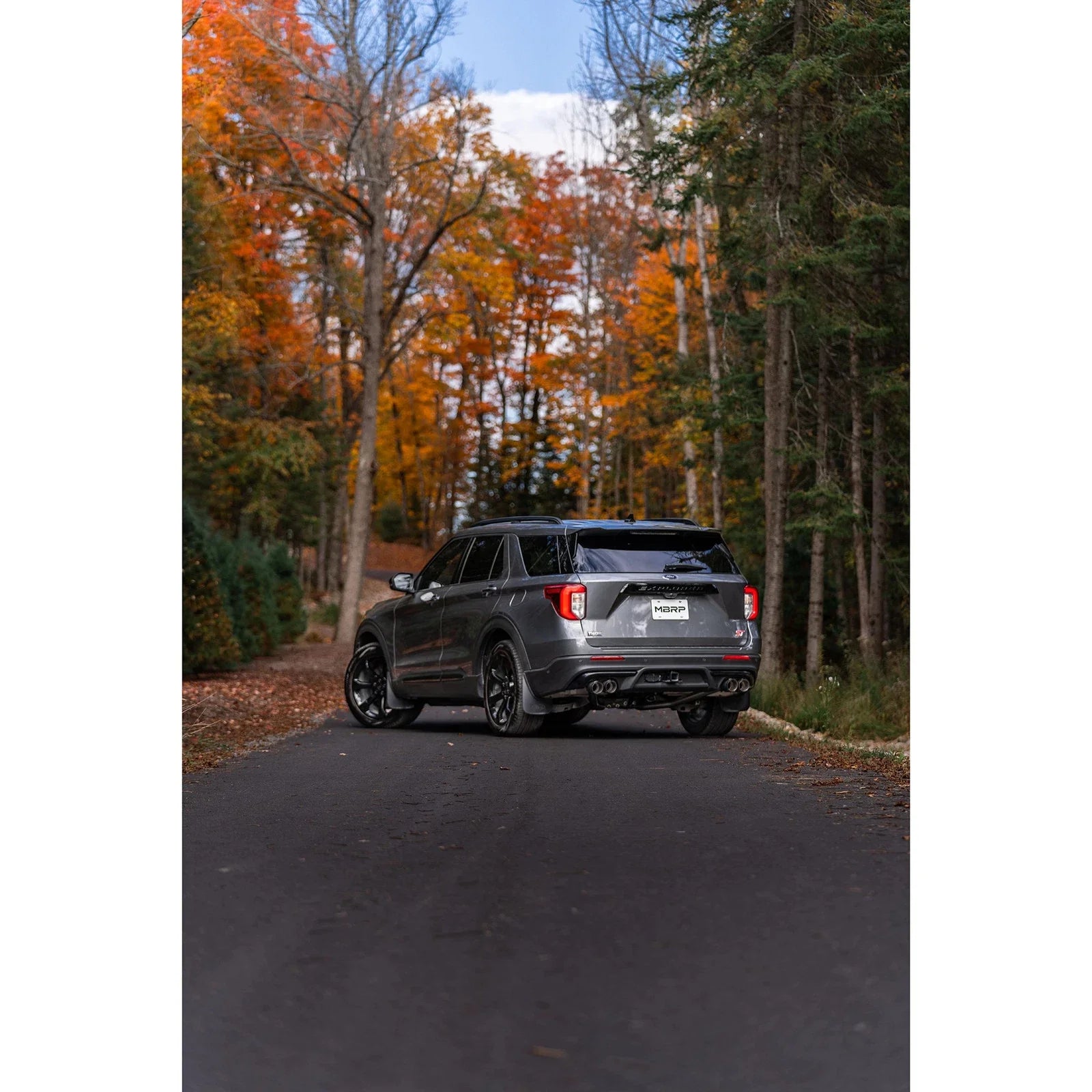 MBRP 20-21 Ford Explorer ST 3.0L EcoBoost Dual Rear Exit Axle Back w/ Quad Tip AL Exhaust System