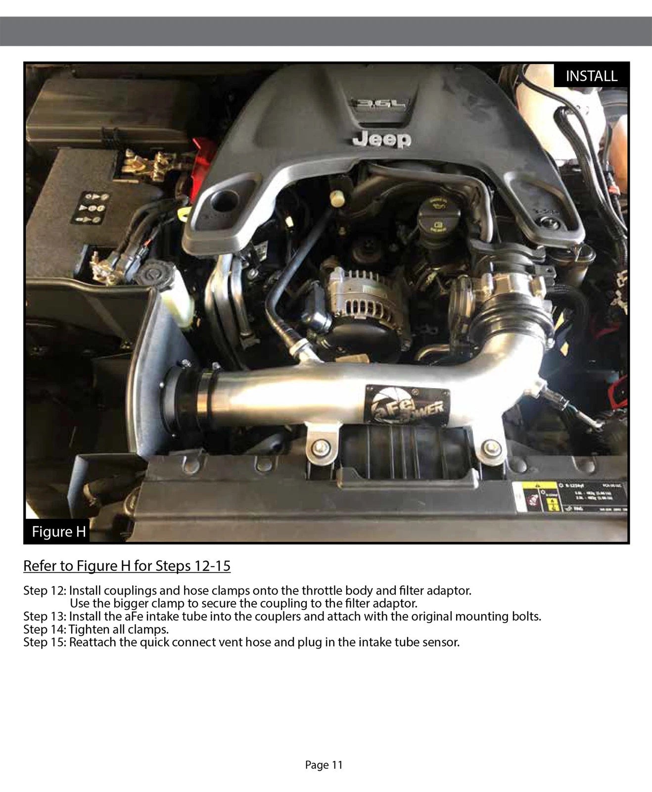 aFe Magnum FORCE Stage-2 XP Pro DRY S Cold Air Intake System 2018+ Jeep Wrangler (JL) V6 3.6L