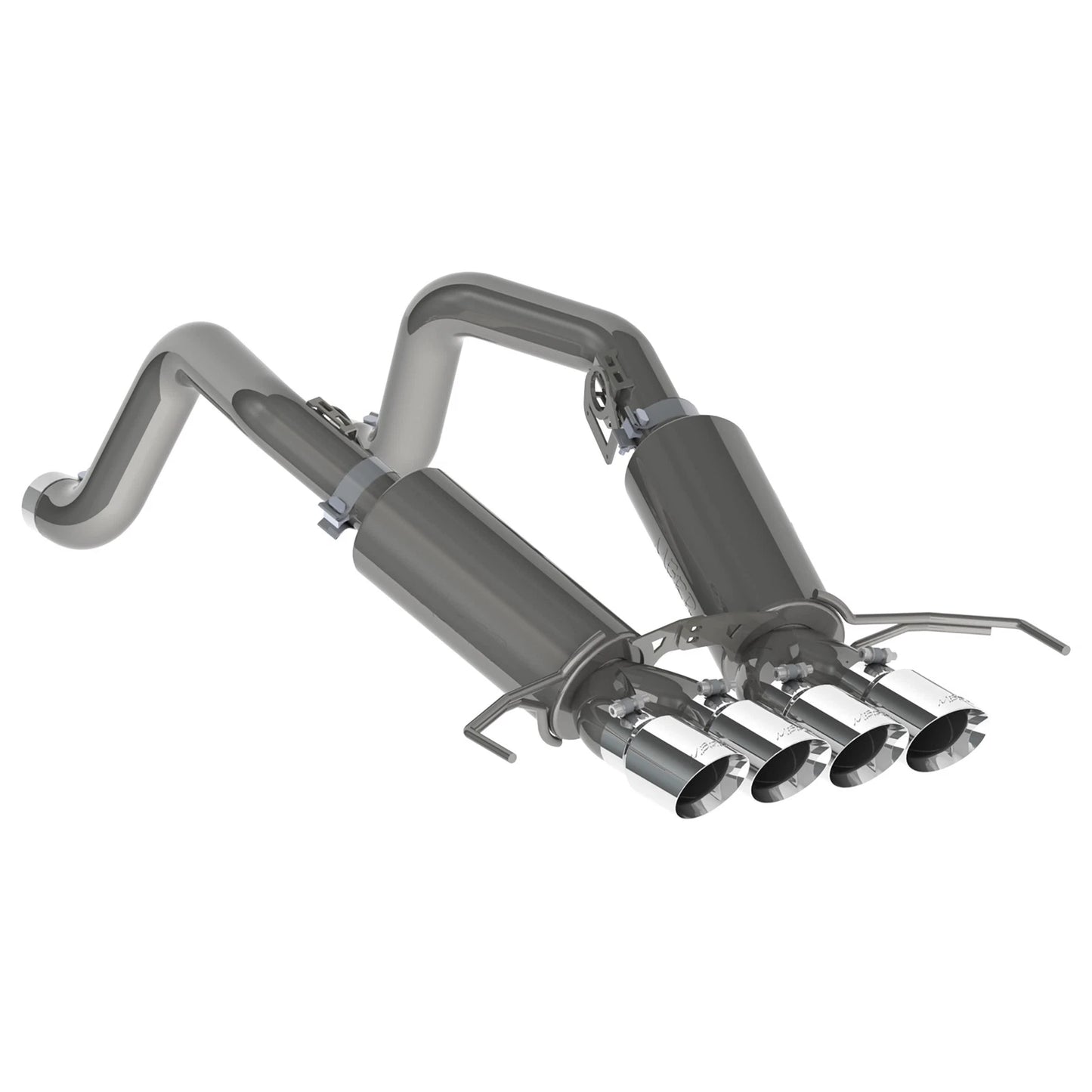 MBRP 14-19 Chevy Corvette V8 6.2L 3in T304 Dual Axle Back w/ 4in Quad Dual Wall Tips