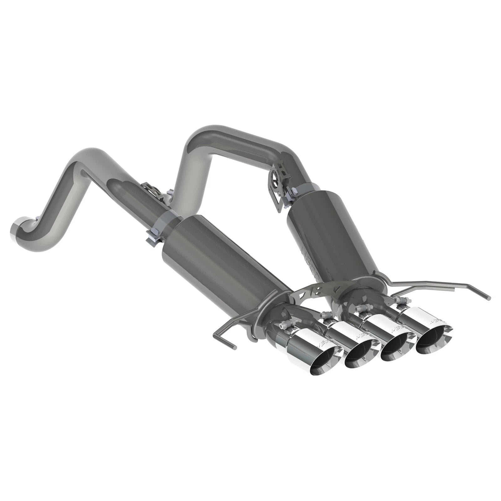 MBRP 14-19 Chevy Corvette V8 6.2L 3in T304 Dual Axle Back w/ 4in Quad Dual Wall Tips