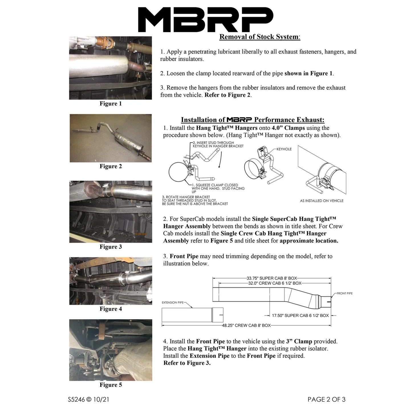 MBRP 11-13 Ford F-250/350/450 6.2L V8 Gas 4in Cat Back Single Side Alum Exhaust System