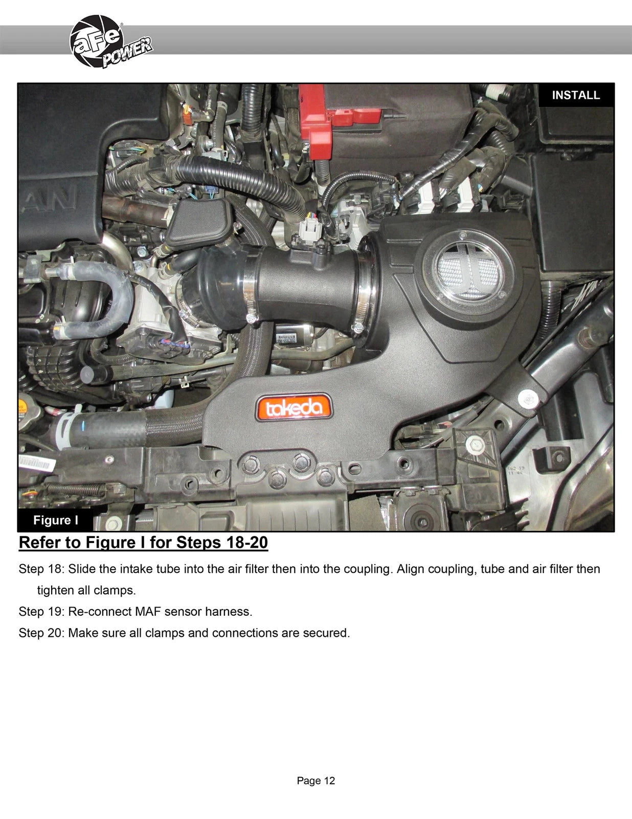 aFe Takeda Momentum Pro 5R Cold Air Intake System 19-20 Nissan Altima L4-2.5L