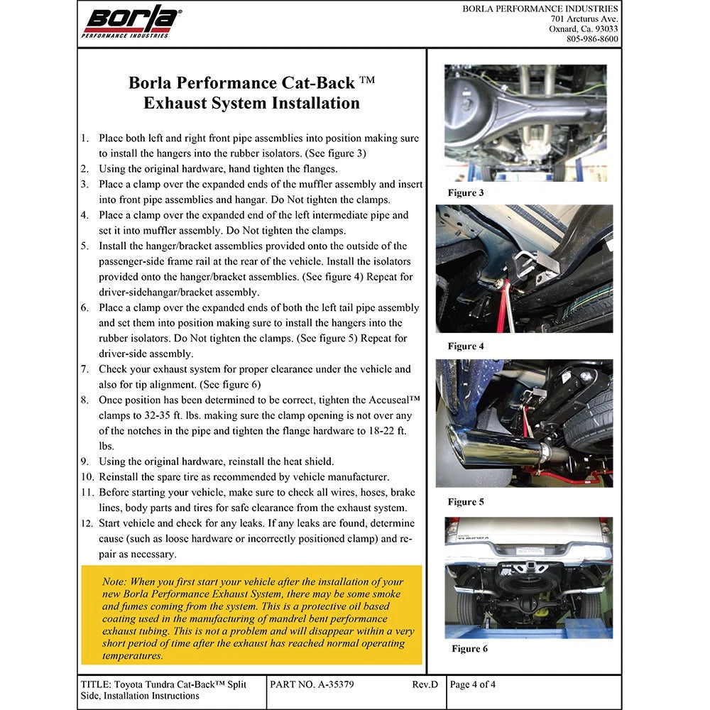 Borla 07-08 Toyota Tundra 5.7L Exhaust