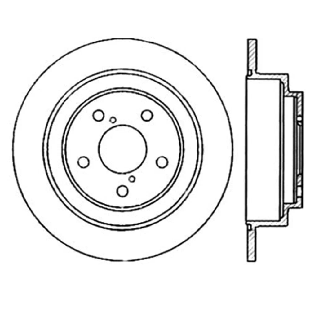StopTech Power Slot 02-05 WRX Rear Right SportStop Slotted Rotor