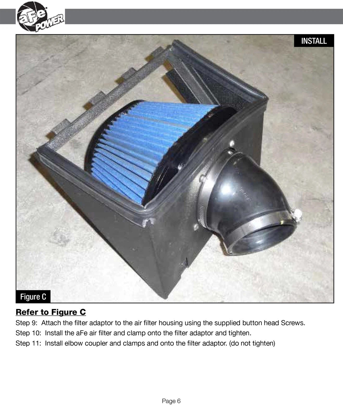 aFe MagnumFORCE Intakes Stage-2 P5R AIS P5R; Ford F-250/350 11-12 V8-6.2L (blk)
