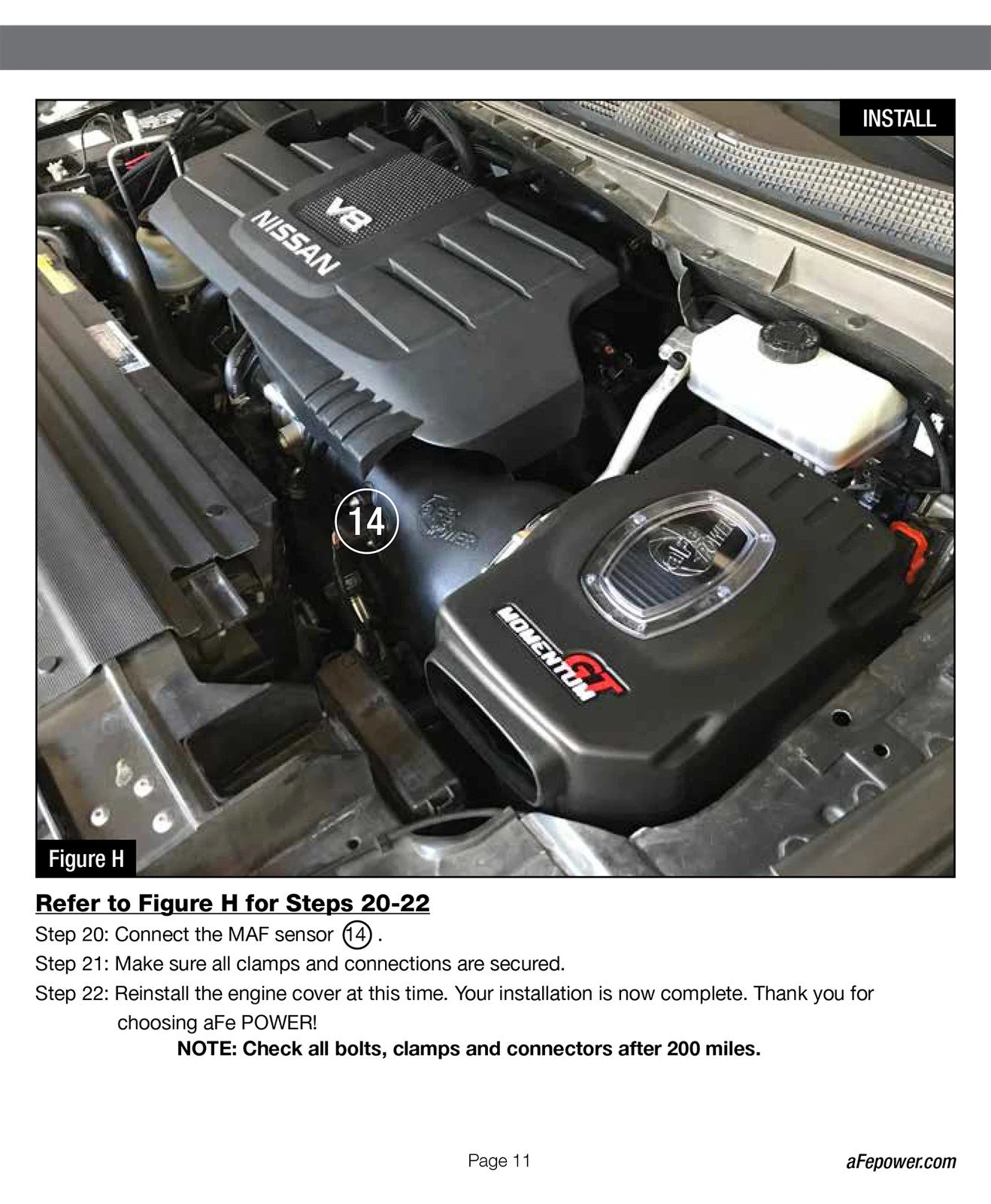 aFe Momentum GT Pro DRY S Cold Air Intake System 17-18 Nissan Titan V8 5.6L