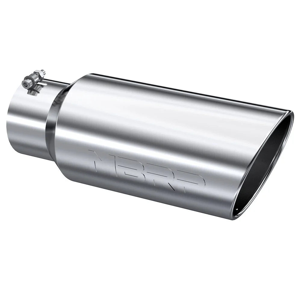 MBRP Universal Tip 7in O.D. Rolled End 5in inlet 18in length - T304 (SINGLE TIP)