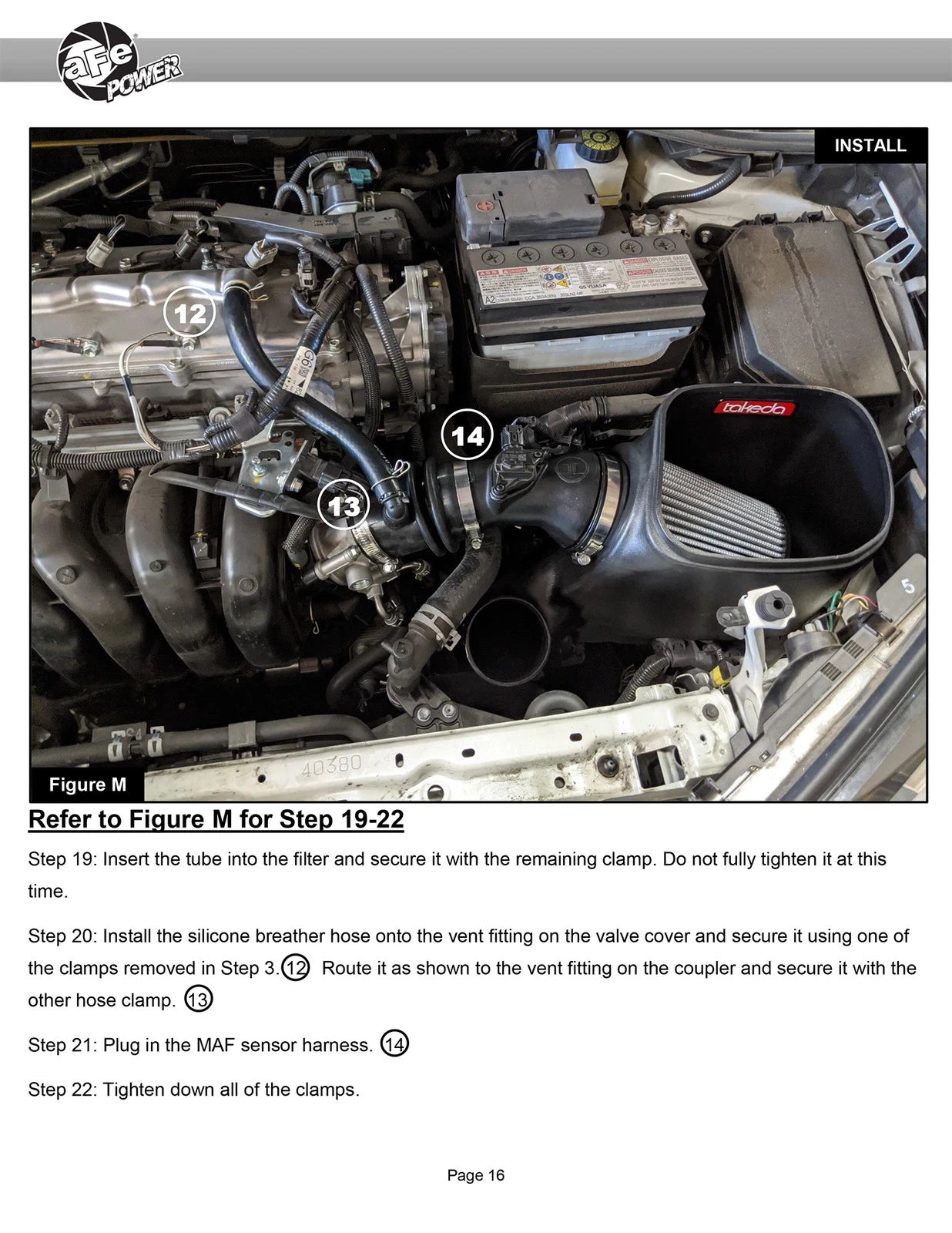 aFe Takeda Intakes Stage-2 AIS w/ Pro 5R Media Toyota C-HR 17-20 L4-2.0L