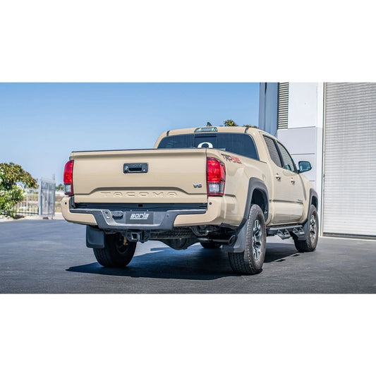 Borla 16-18 Toyota Tacoma 3.5L AT 4DR CC Short Bed S-Type SS Catback Exhaust - Black Chrome Tip