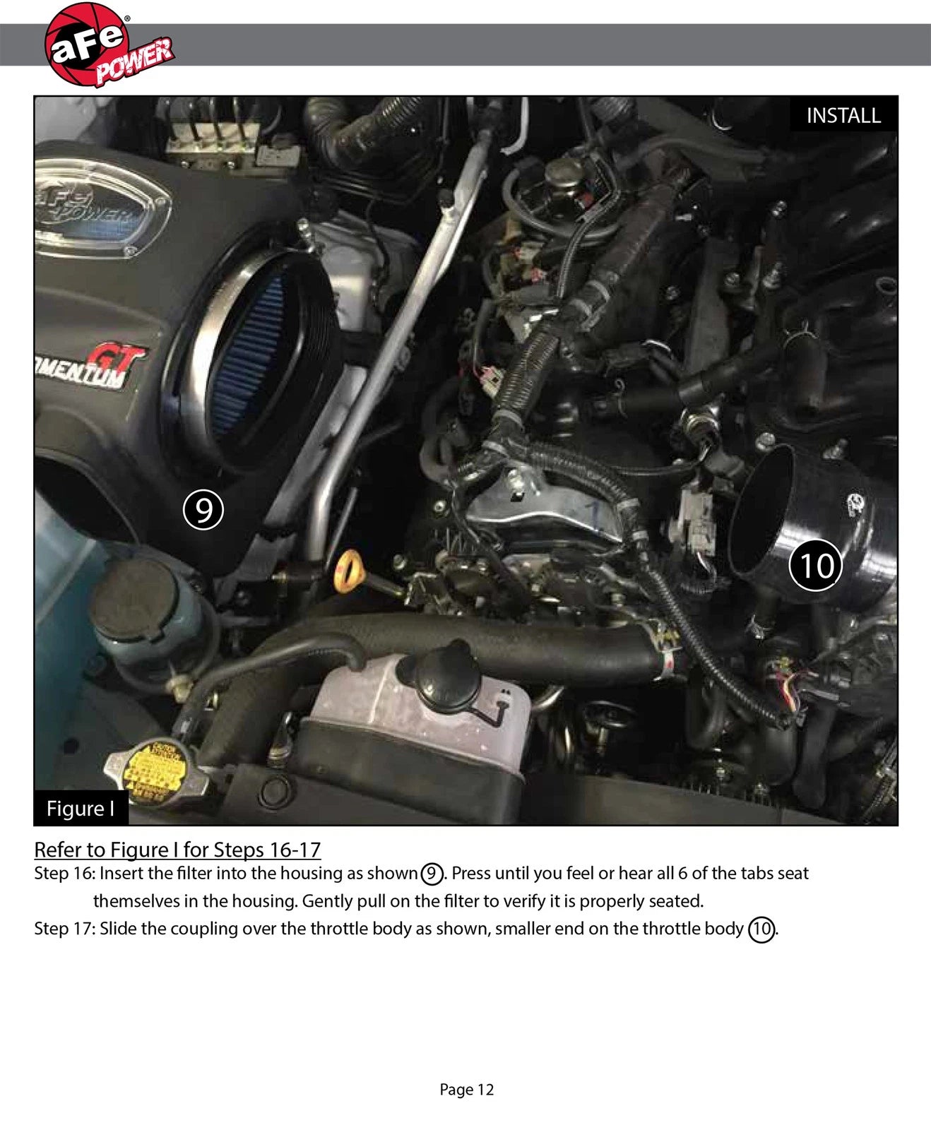 aFe Momentum GT Pro 5R Stage-2 Intake System 2016 Toyota Tacoma V6 3.5L