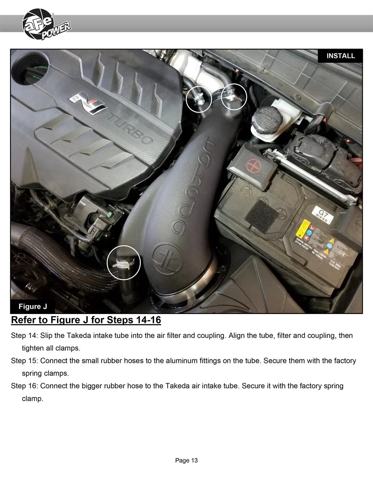 aFe 22-23 Hyundai Kona N L4 2.0L(t) Takeda Momentum Cold Air Intake System w/ Pro DRY S Filter