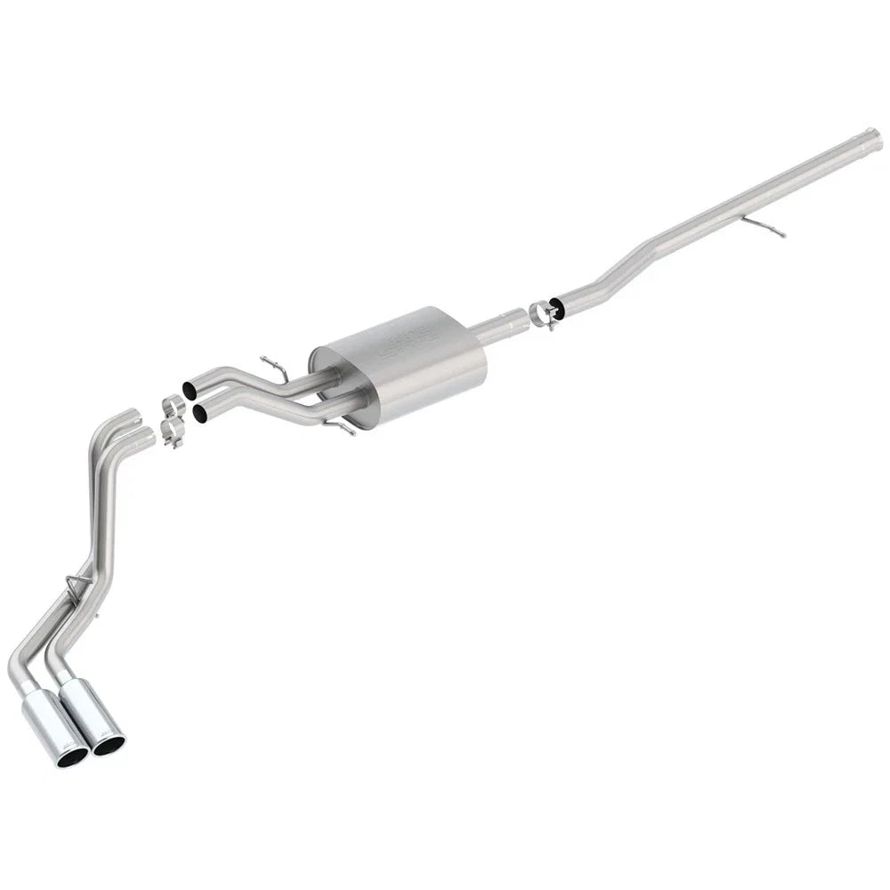 Borla S-Type Cat-Back 14 Sierra 1500 Ext. Cab Stnd Bed/CC Short Bed 143.5in WB Side Exit Exhaust