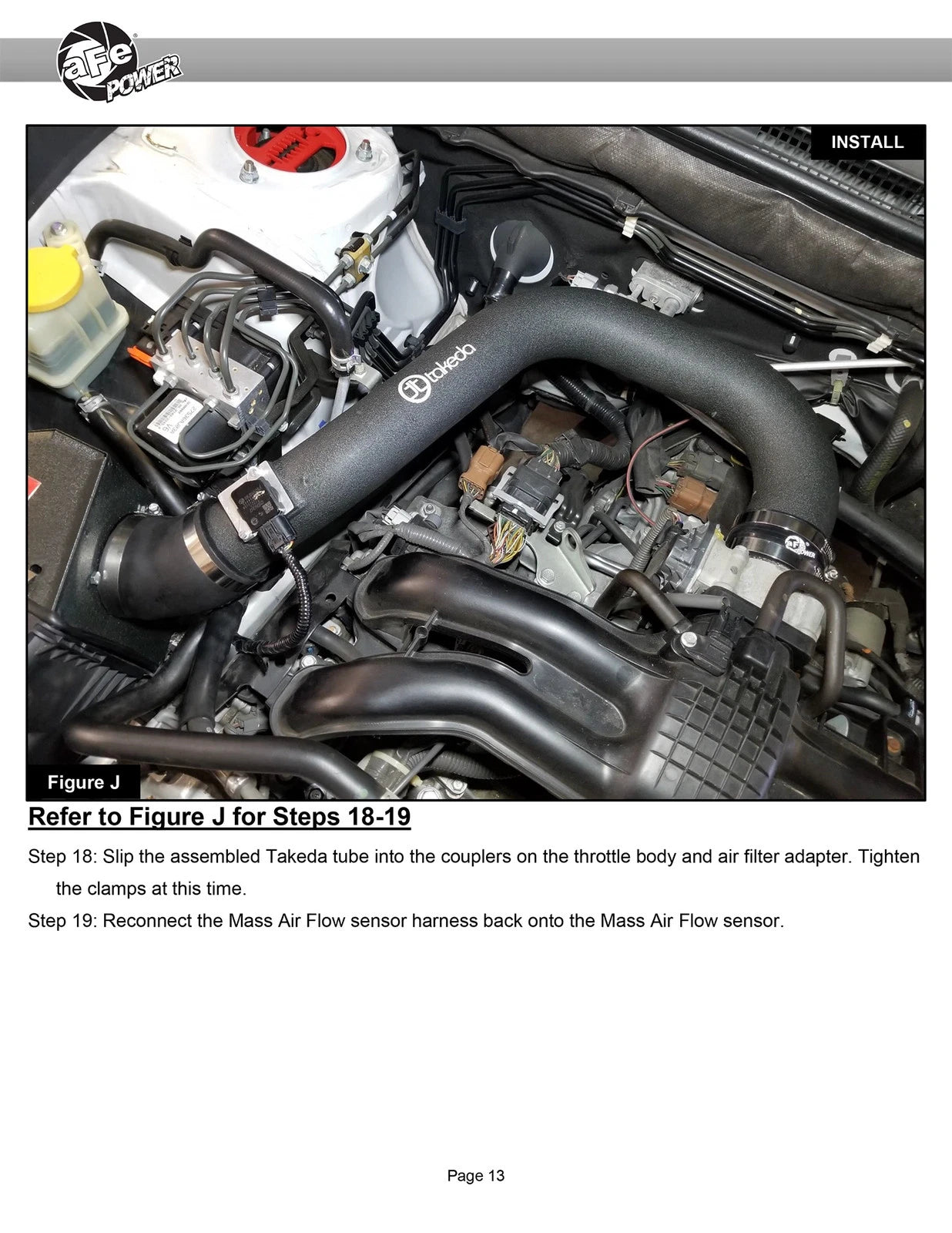 aFe Takeda Rapid Induction Cold Air Intake System w/ Pro DRY S Filter 13-14 Subaru Outback H4-2.5L