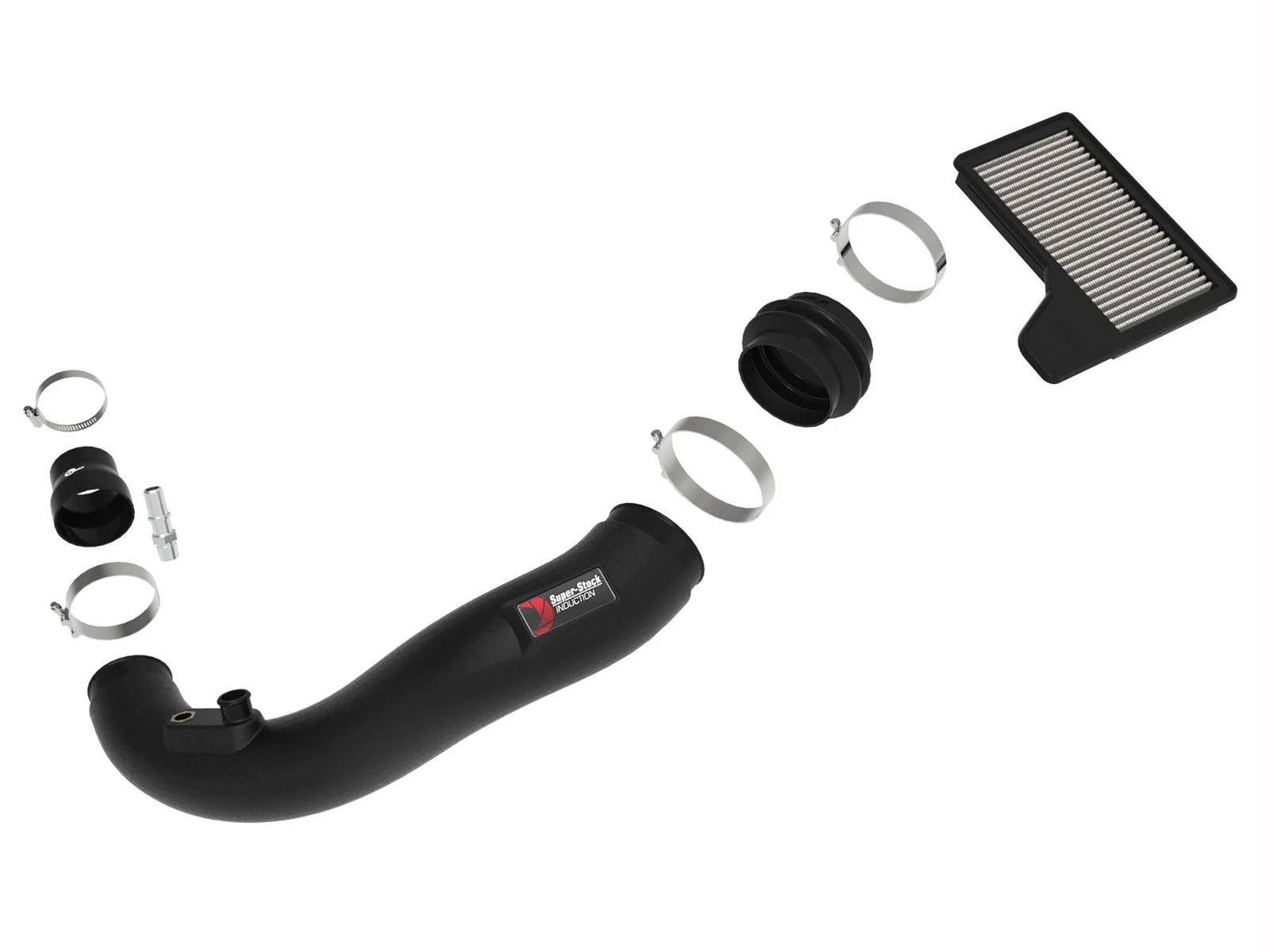 aFe Super Stock Induction System Pro Dry S Media 15-20 Ford Mustang L4-2.3L (t)