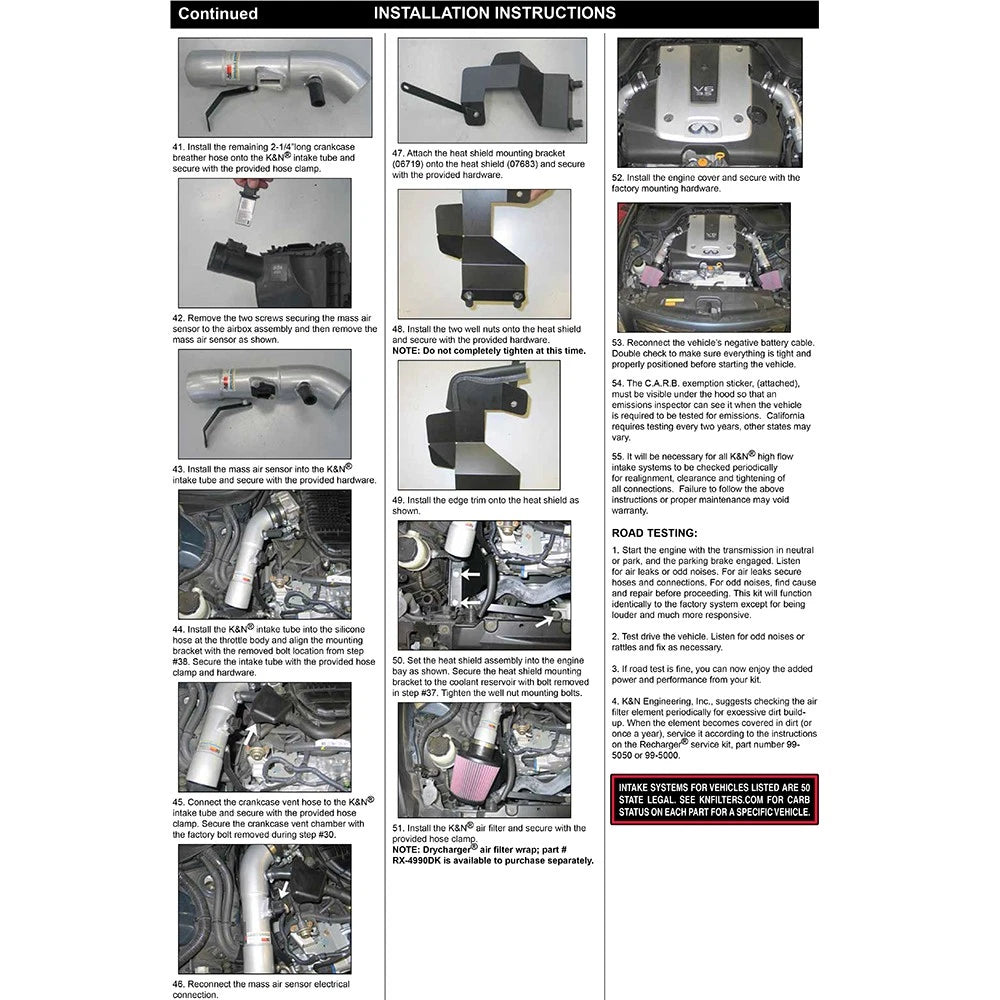 K&N 07-08 G35 Dual Silver Typhoon Short Ram Intakes