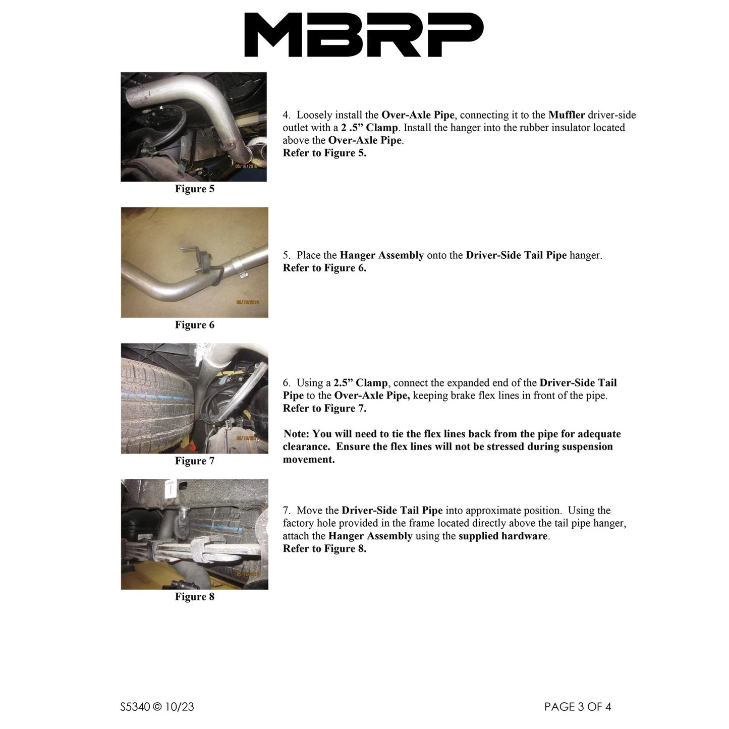 MBRP 2016 Toyota Tacoma 3.5L EC/CC Cat Back Dual Split Exit Alum Exhaust