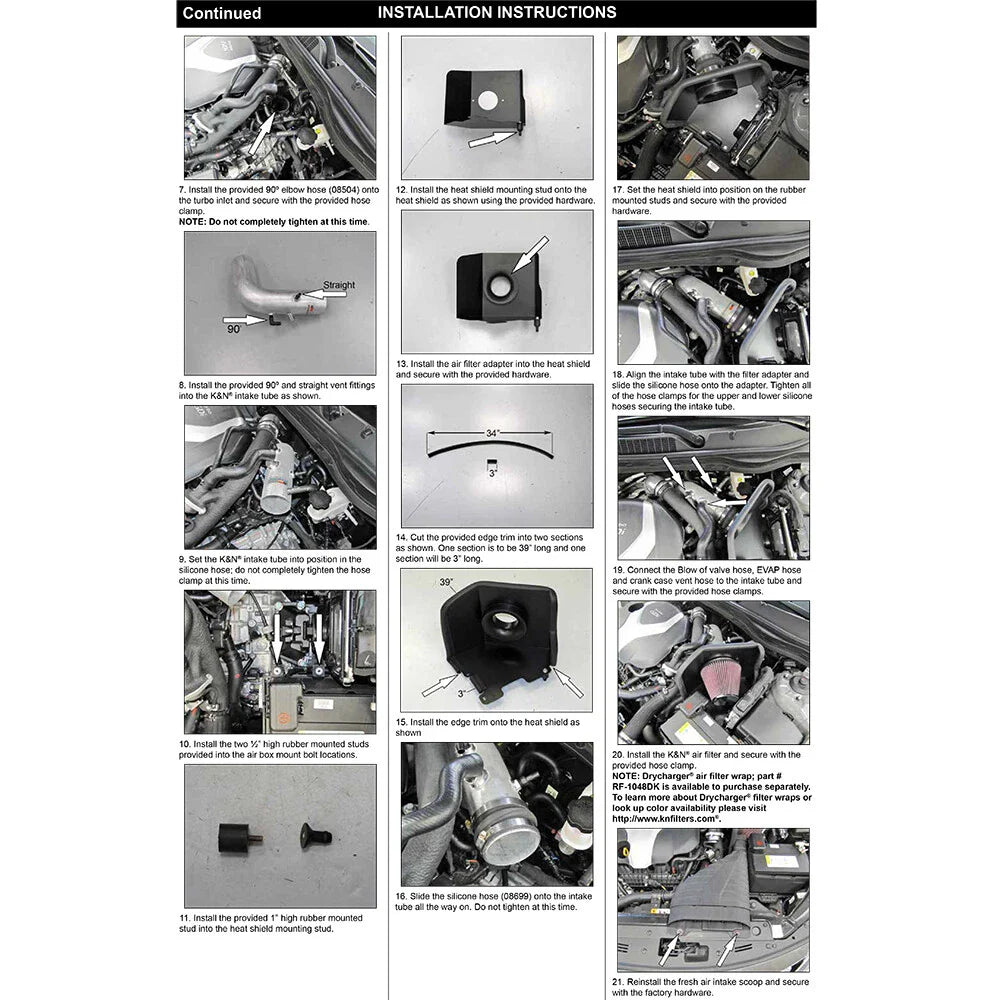 K&N 11-13 Hyundai Sonata 2.0L L4 Turbo / 11-13 Kia Optima 2.0L L4 Turbo Typhoon Intake