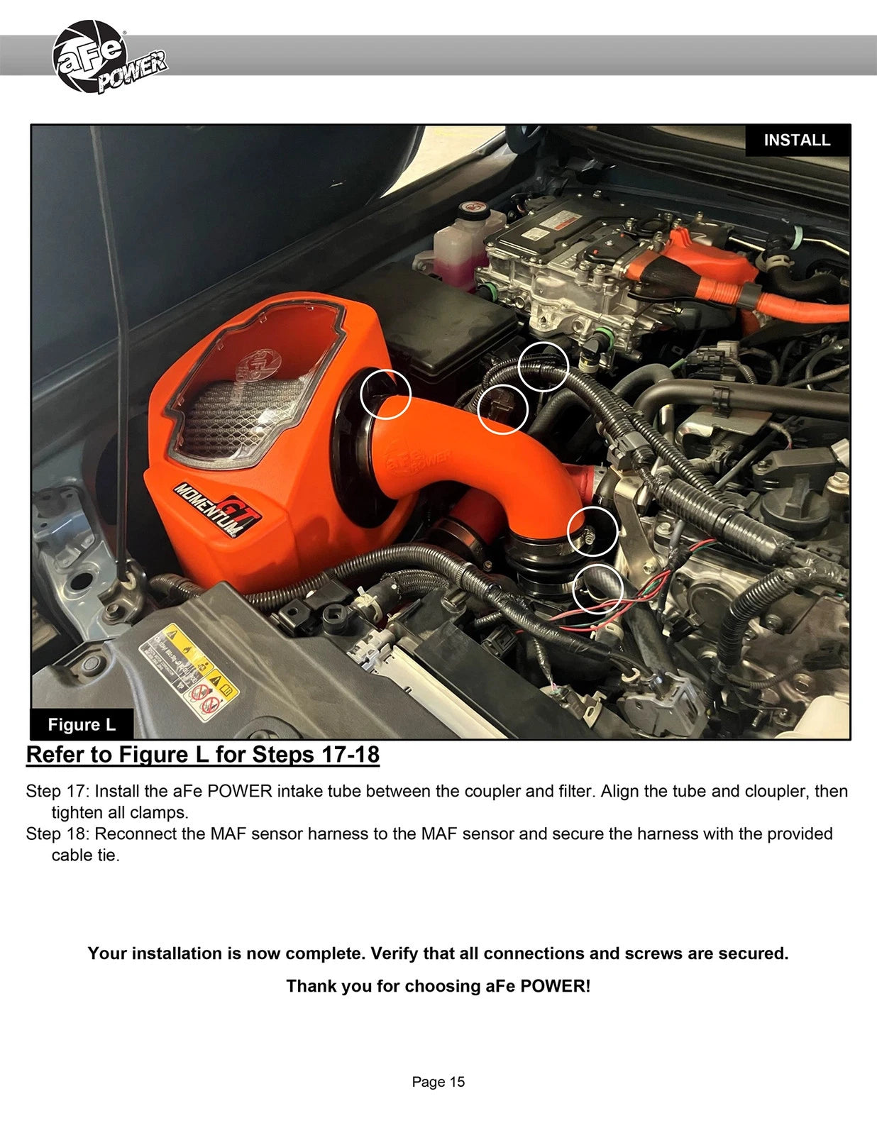 aFe POWER Momentum GT Pro Dry S Intake System 24-25 Toyota Land Cruiser (J250) - Orange Edition