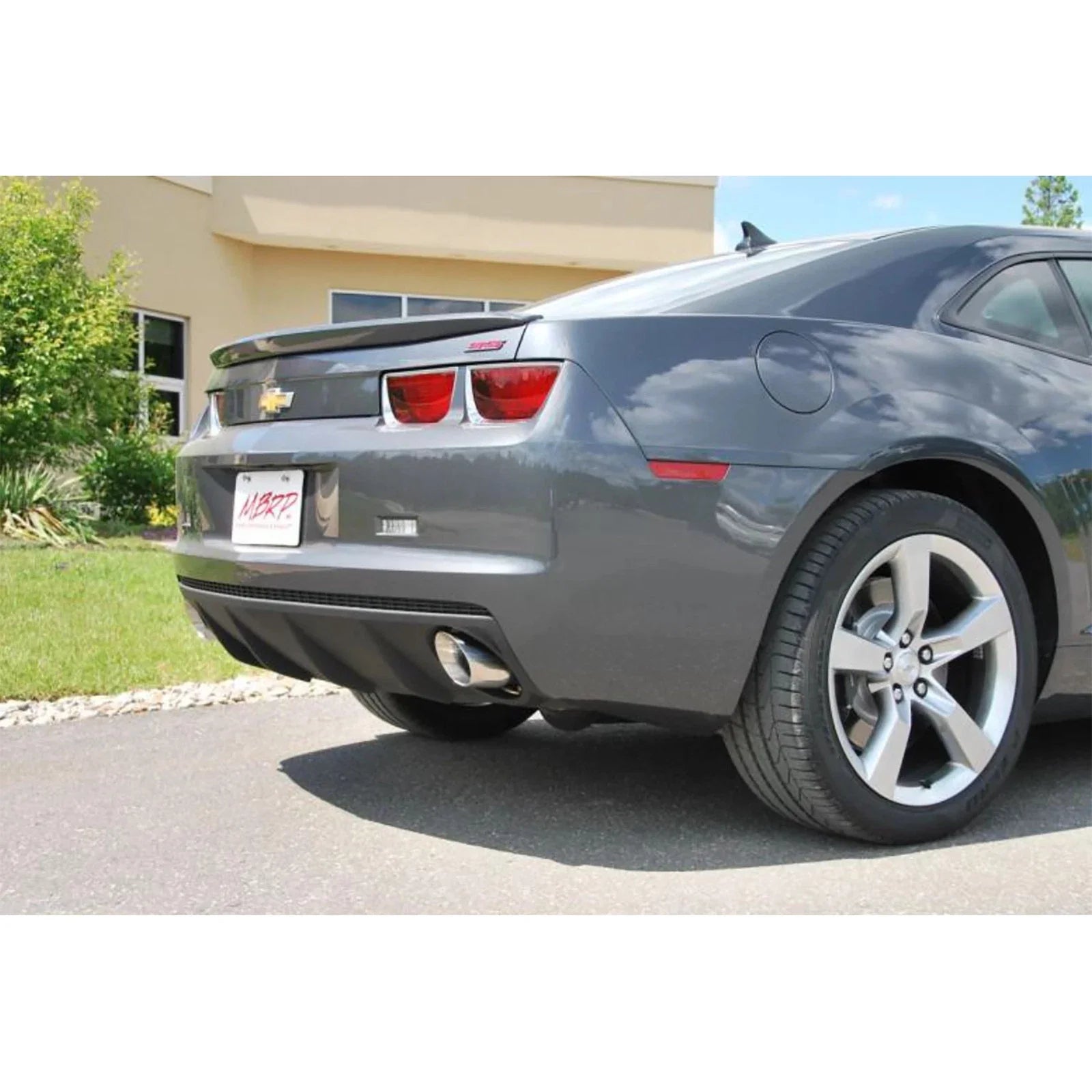 MBRP 2010 Chev Camaro V8 6.2L 6 Speed Dual Cat Back Round Tips (11 Conv. MUST purchase mbrpAD1710)