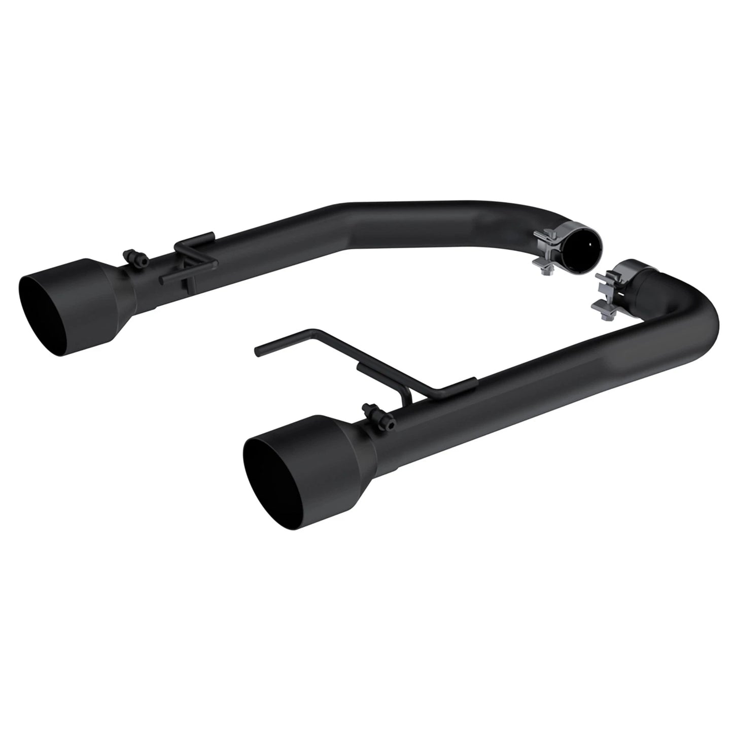 MBRP 15-23 Ford Mustang 2.3L EcoBoost Black 2.5in Axle Back Dual Split Rear Exit (Race Version)