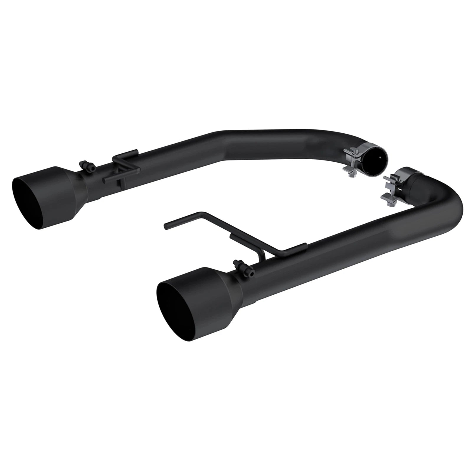 MBRP 15-23 Ford Mustang 2.3L EcoBoost Black 2.5in Axle Back Dual Split Rear Exit (Race Version)