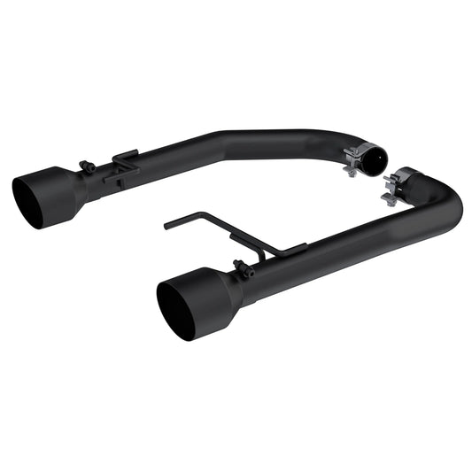 MBRP 15-23 Ford Mustang 2.3L EcoBoost Black 2.5in Axle Back Dual Split Rear Exit (Race Version)