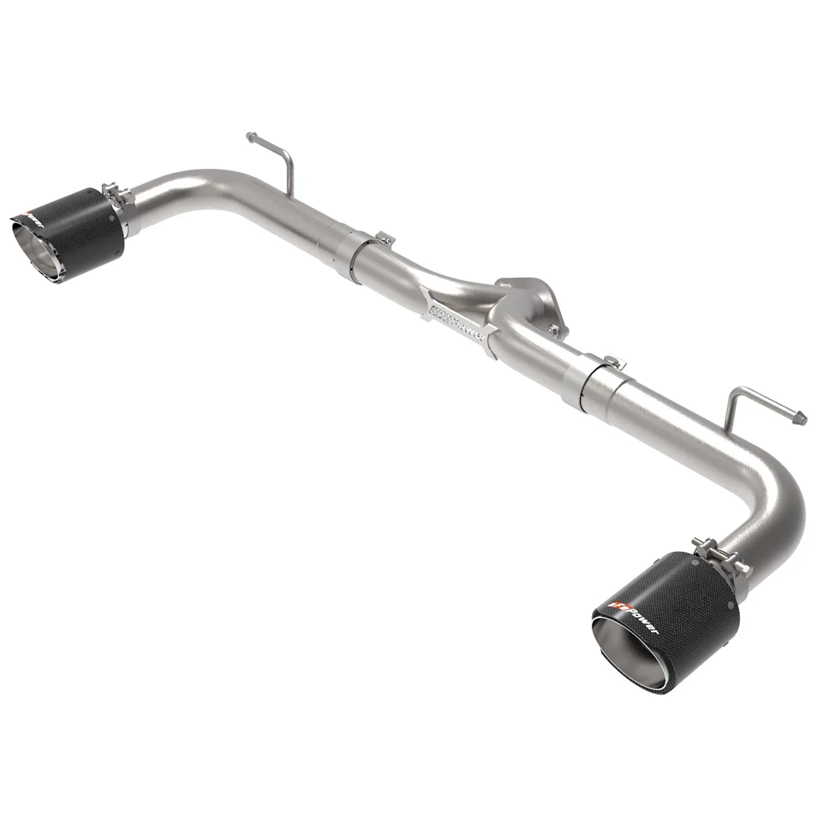 aFe Takeda 2-1/2in 304 SS Axle-Back Exhaust w/ Carbon Fiber Tips 14-18 Mazda 3 L4 2.0L/2.5L