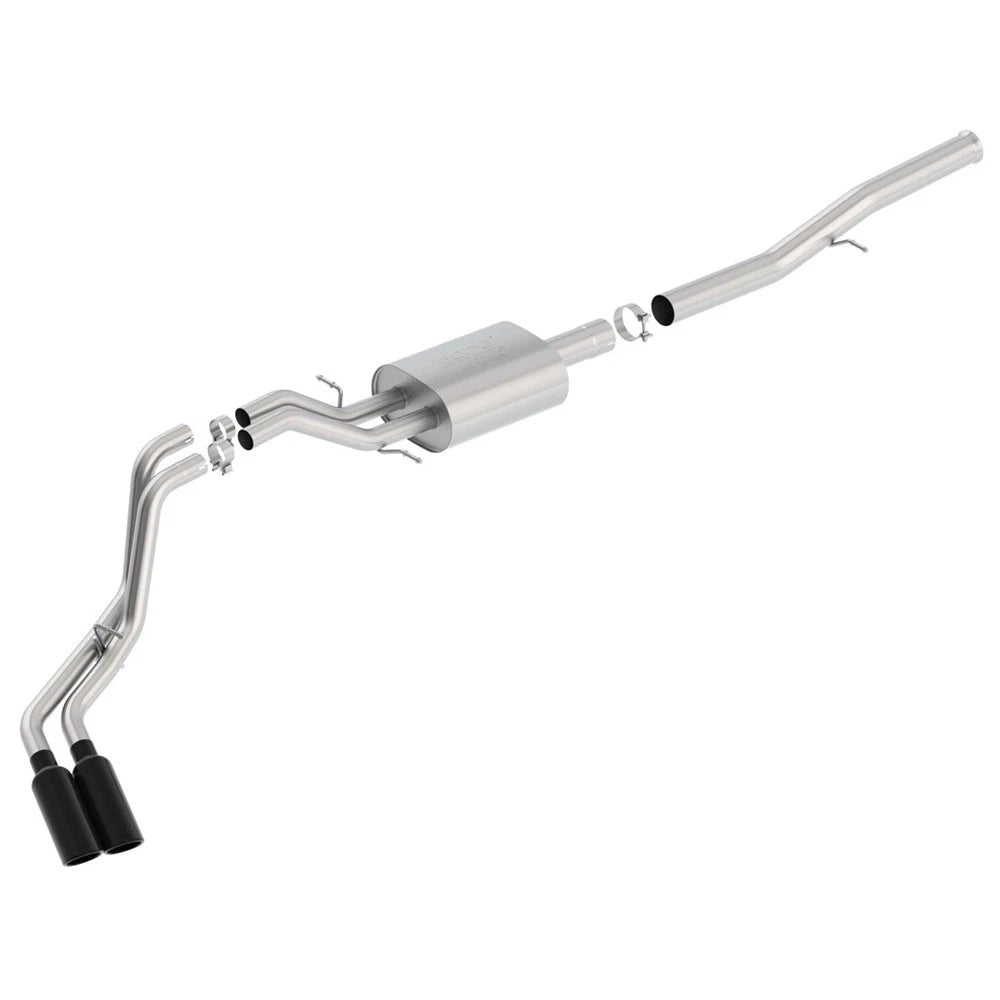 Borla 14+ Chevy Silverad1500 EC STD/CC Short 143.5in WB ATAK Cat-Back Exhaust w/ Black Chrome Tip