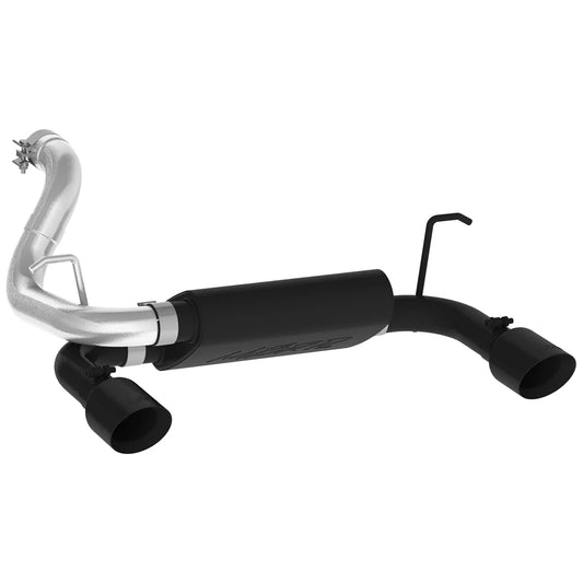 MBRP 2018+ Jeep Wrangler (JL) 3.6L V6 Dual Rear Exit Axle Back BLK Exhaust System
