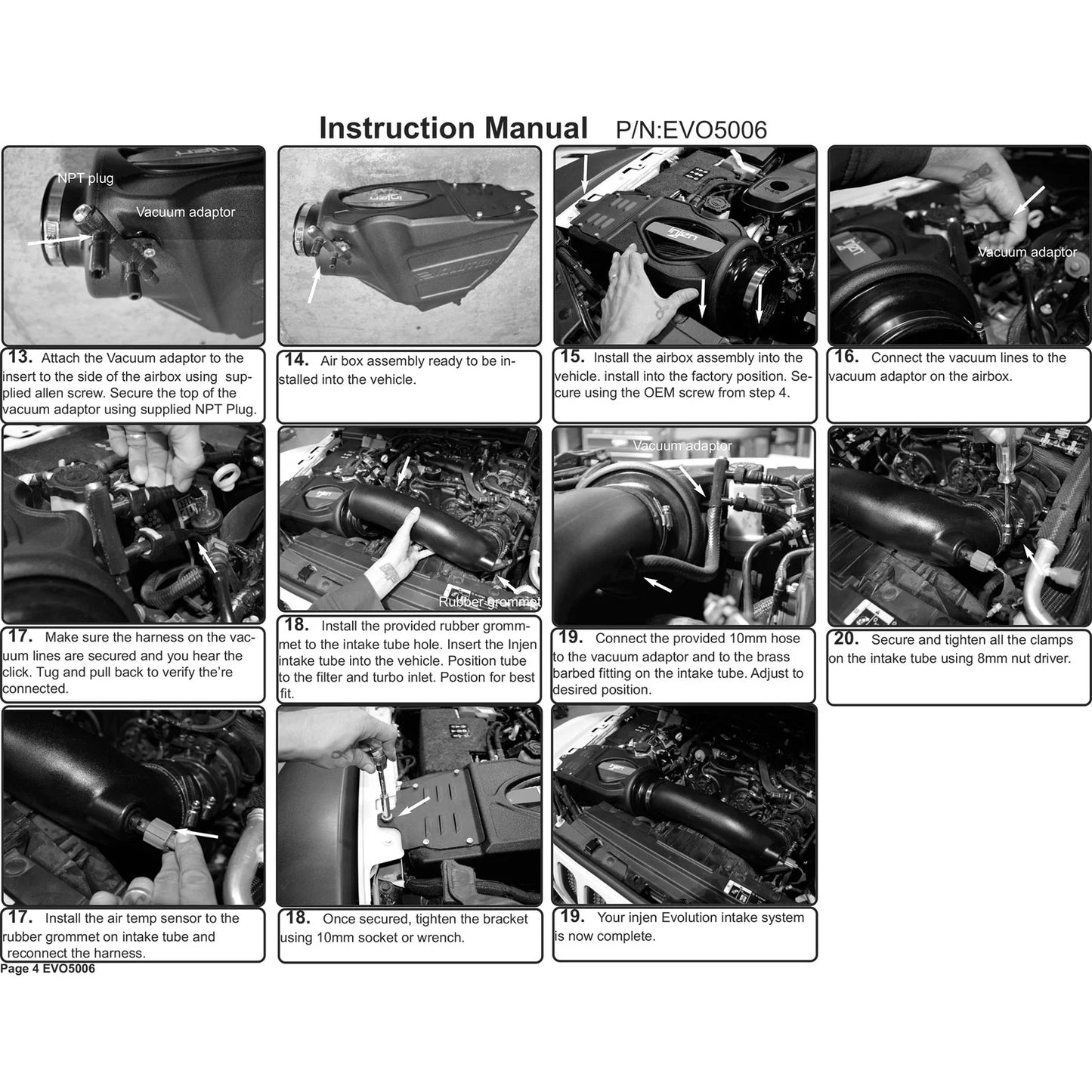 Injen 18-20 Jeep Wrangler JL L4-2.0L Evolution Intake