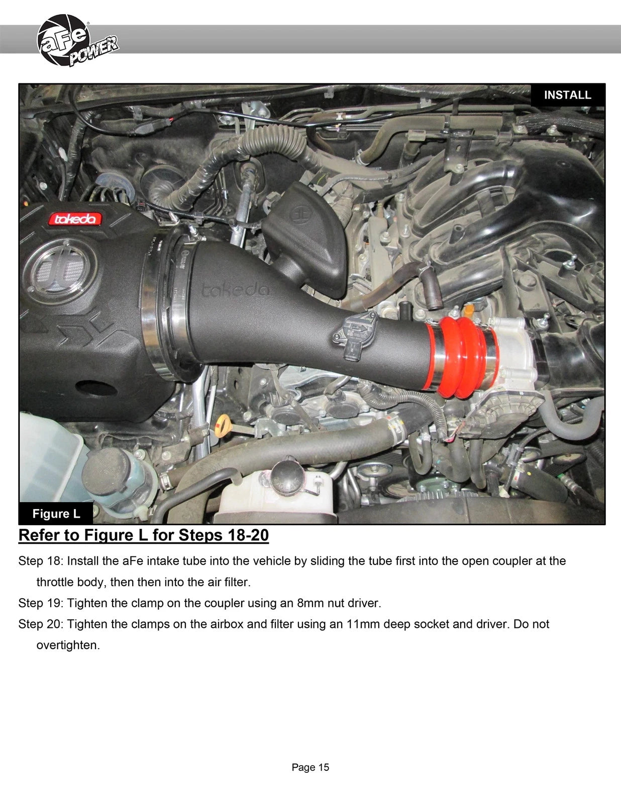 aFe Takeda Momentum Cold Air Intake System w/ Pro 5R Filter 16-19 Toyota Tacoma V6-3.5L